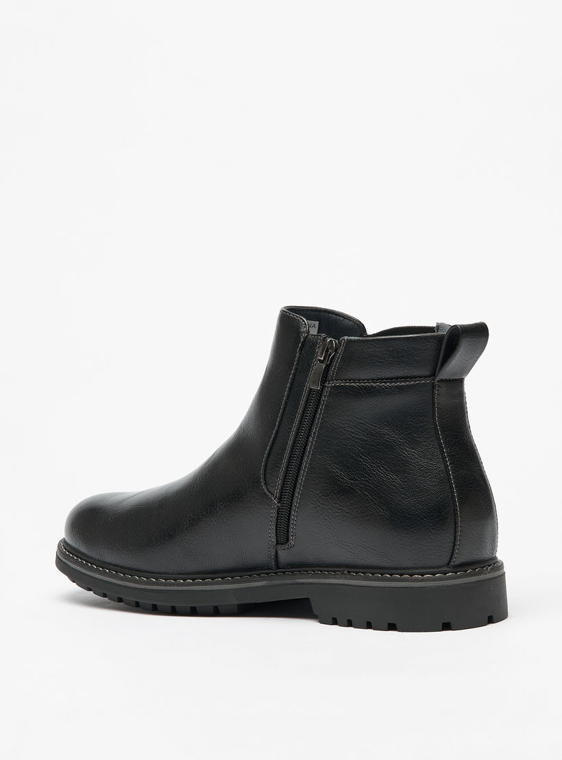 LBL by Shoexpress Textured Zip Closure Chelsea Boots-men-shoes-boots-image-2