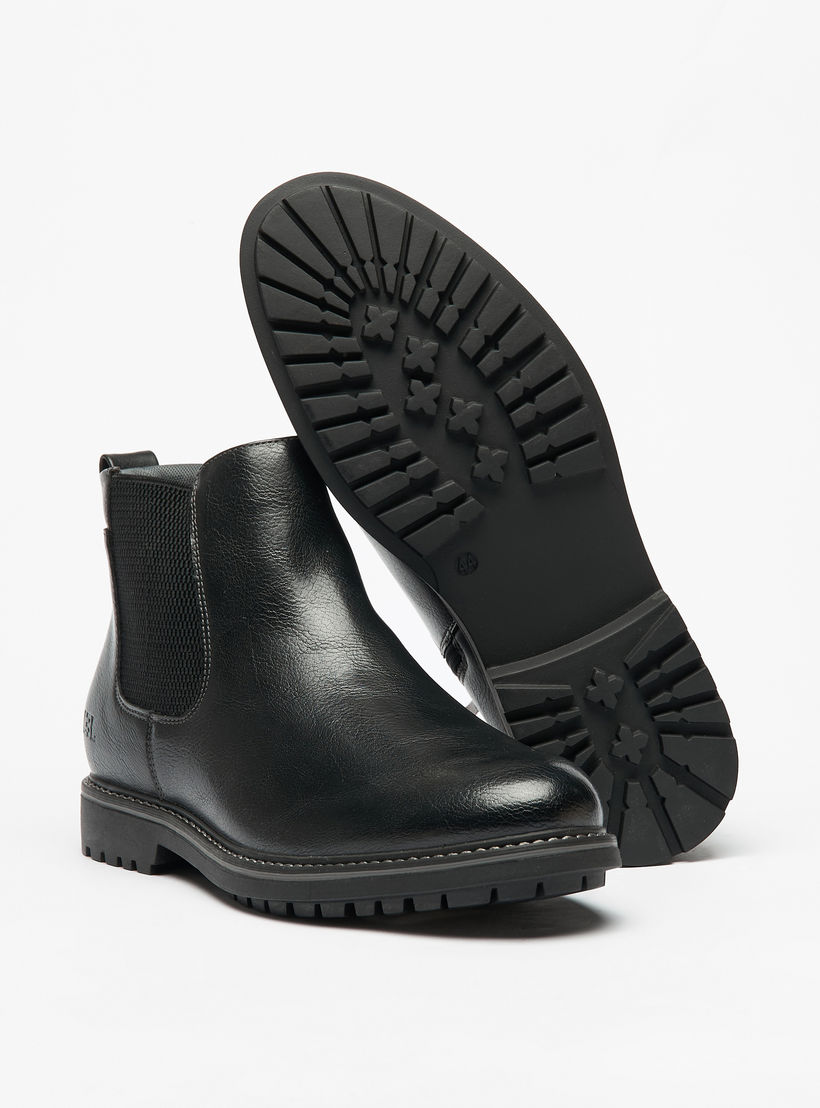 LBL by Shoexpress Textured Zip Closure Chelsea Boots-men-shoes-boots-image-4