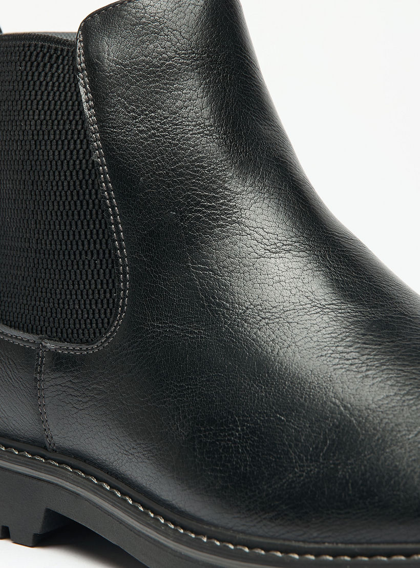 LBL by Shoexpress Textured Zip Closure Chelsea Boots-men-shoes-boots-image-5