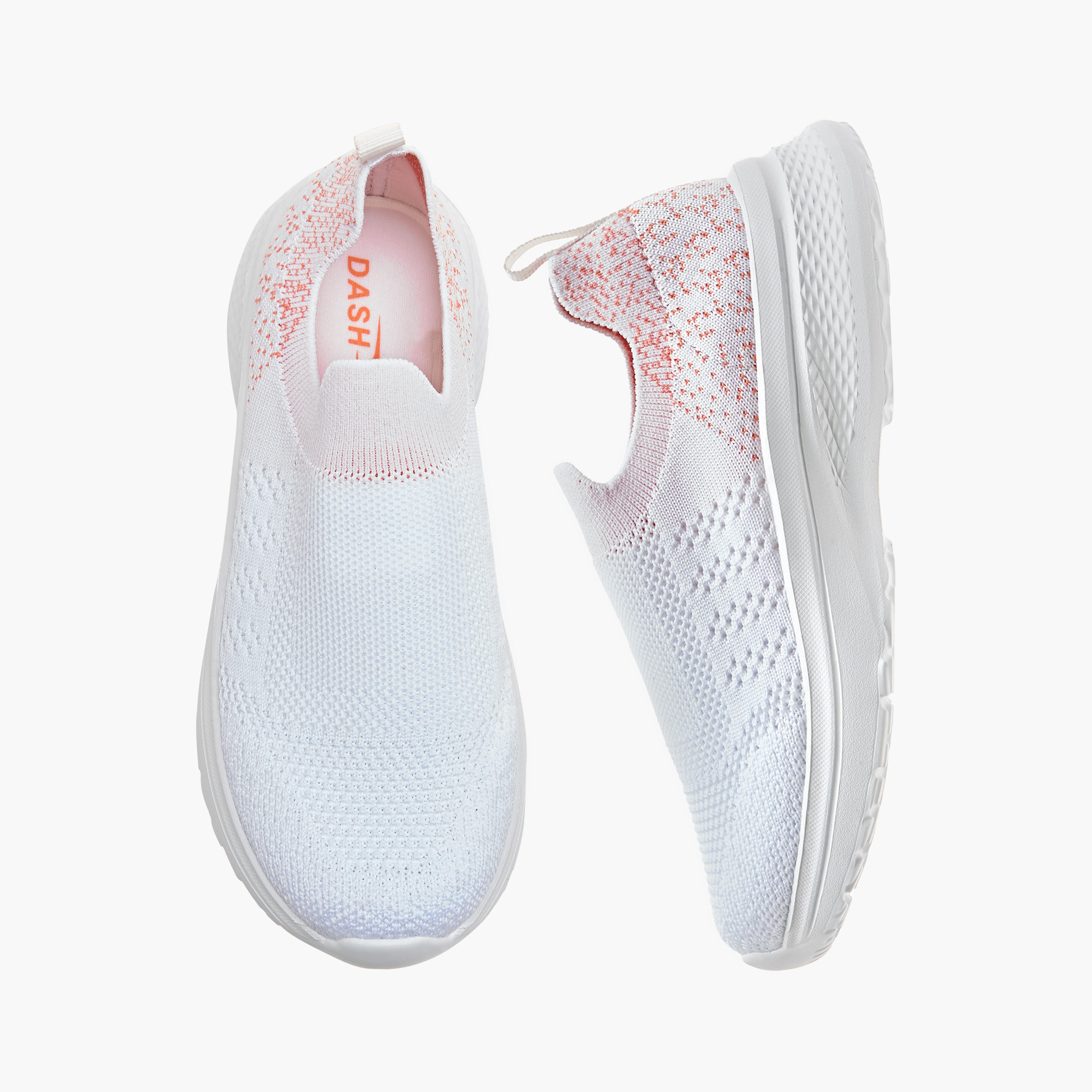 Dash Girls Pull Tab Slip-On Walking Shoes-girls-shoes-sports-image-1