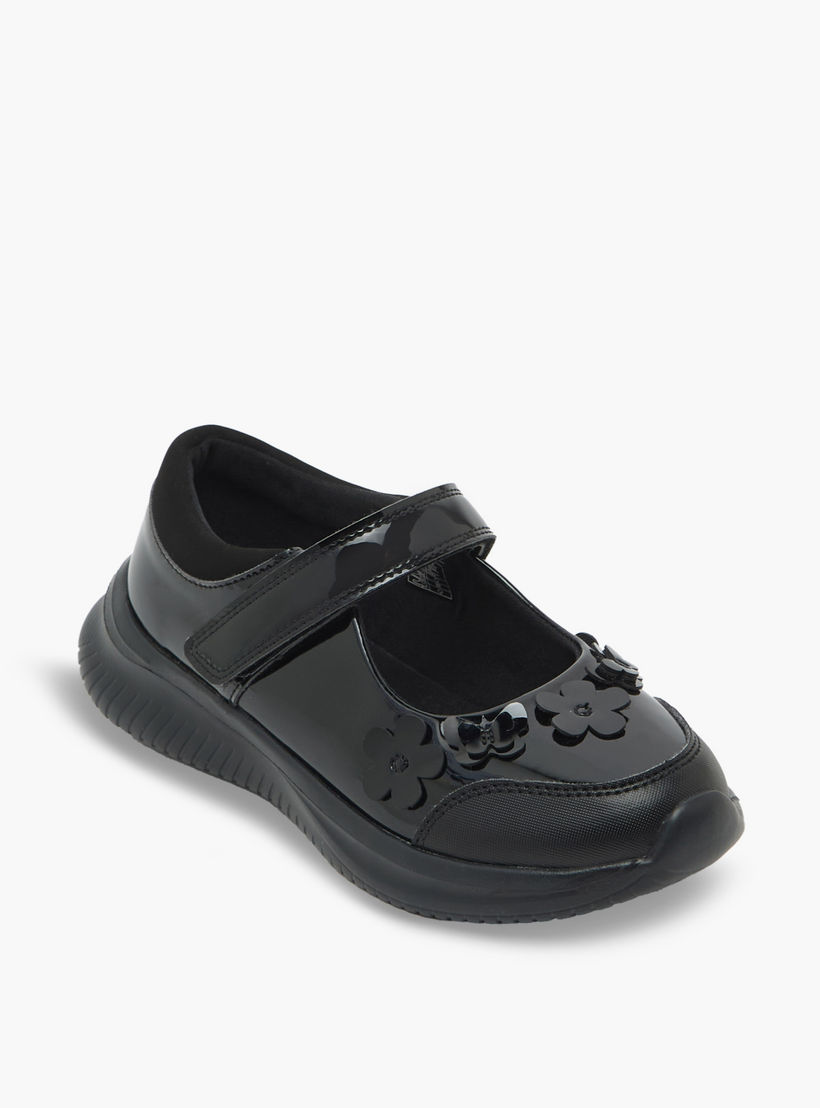 Dash Girls Hook & Loop Mary Jane School Shoes-girls-shoes-maryjanes-image-2