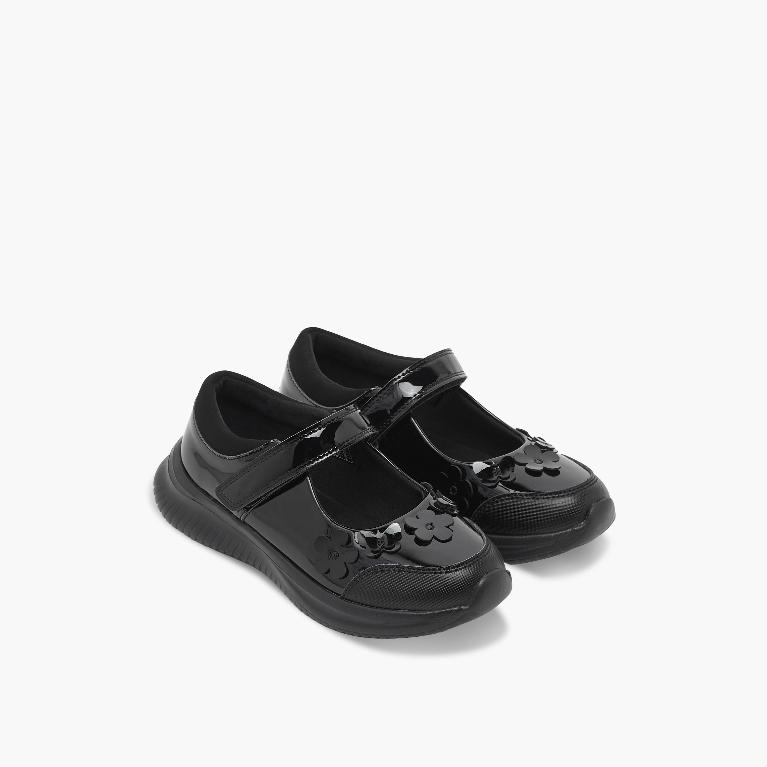 Dash Girls Hook & Loop Mary Jane School Shoes-girls-shoes-maryjanes-image-1
