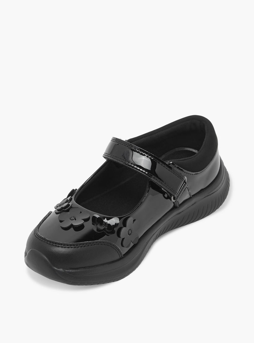 Dash Girls Hook & Loop Mary Jane School Shoes-girls-shoes-maryjanes-image-4