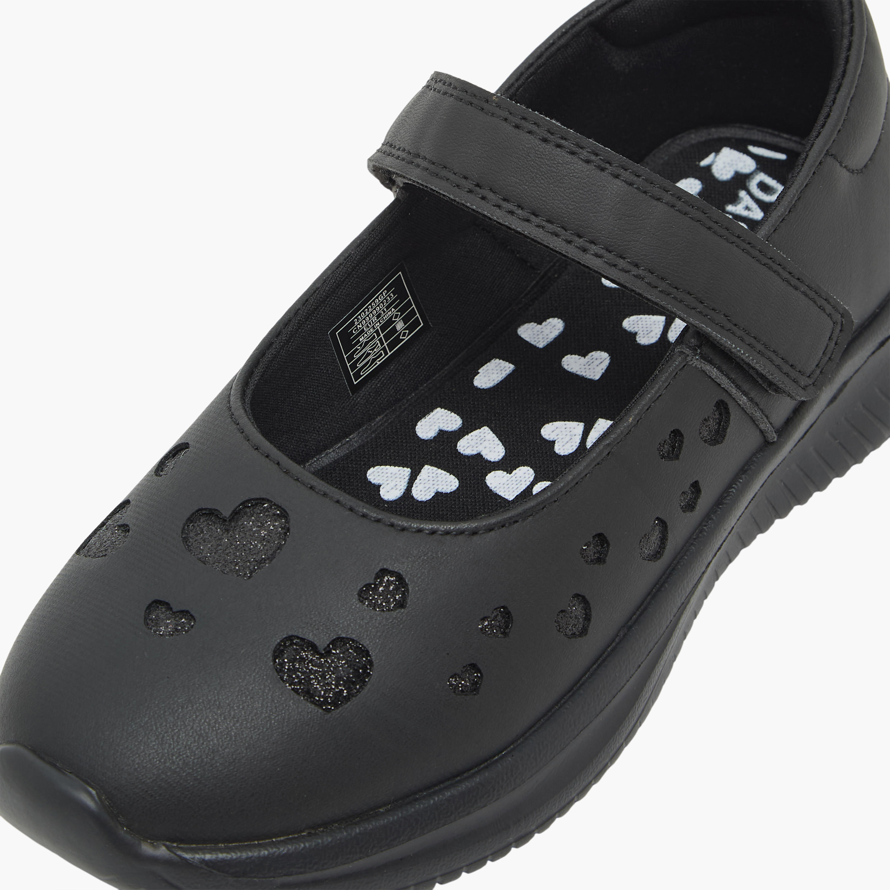 Dash Girls Hook & Loop Mary Jane School Shoes-girls-shoes-maryjanes-image-9