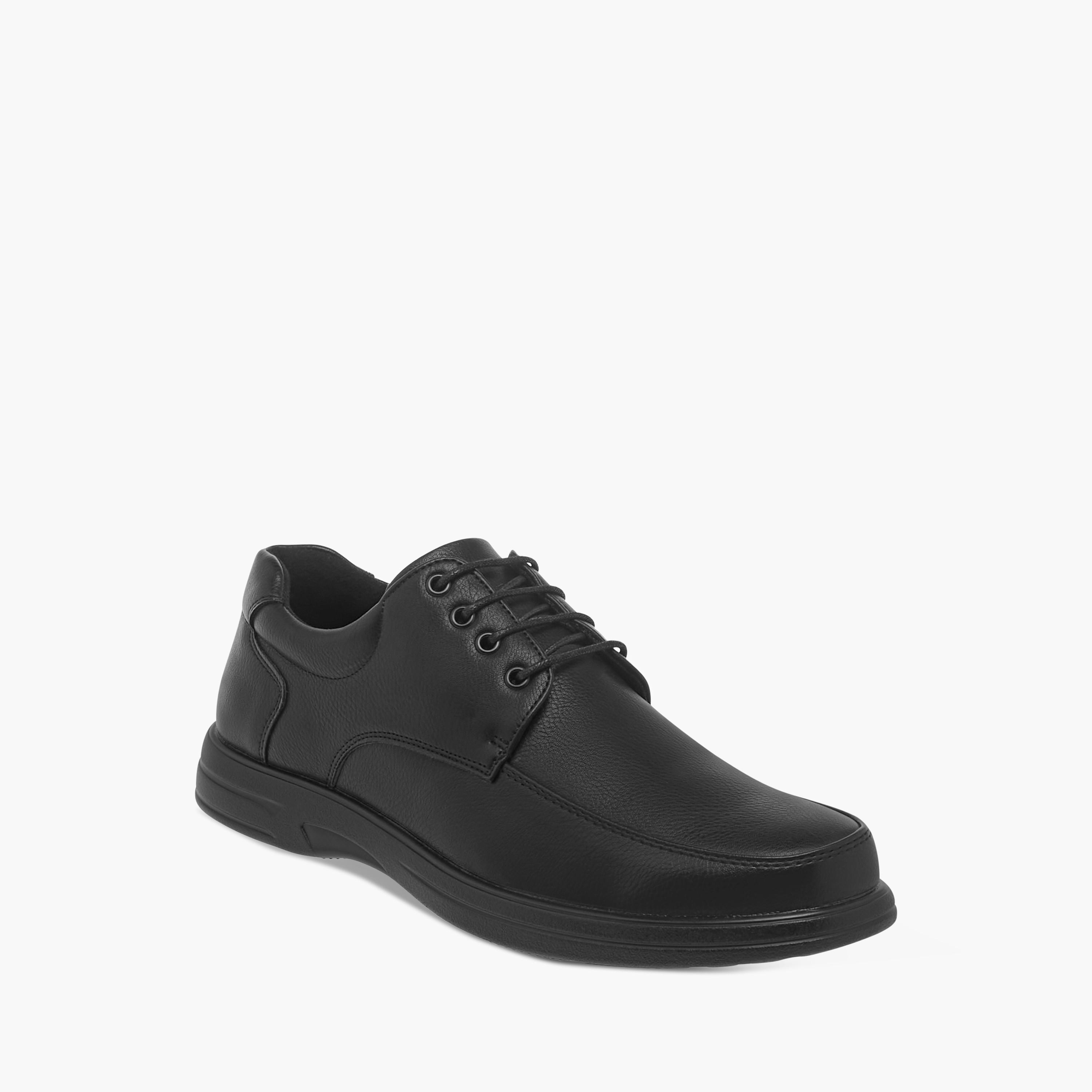 LBL by Shoexpress Panelled Shoes with Lace-Up Closure-men-shoes-formalshoes-image-2
