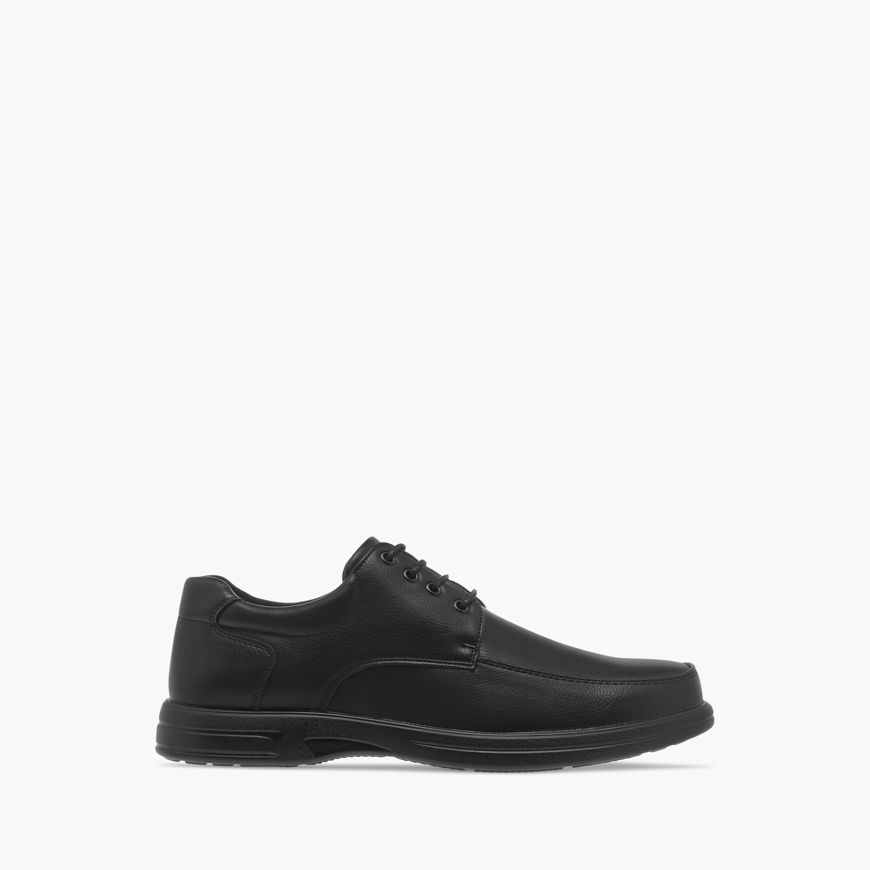 LBL by Shoexpress Panelled Shoes with Lace-Up Closure-men-shoes-formalshoes-image-3