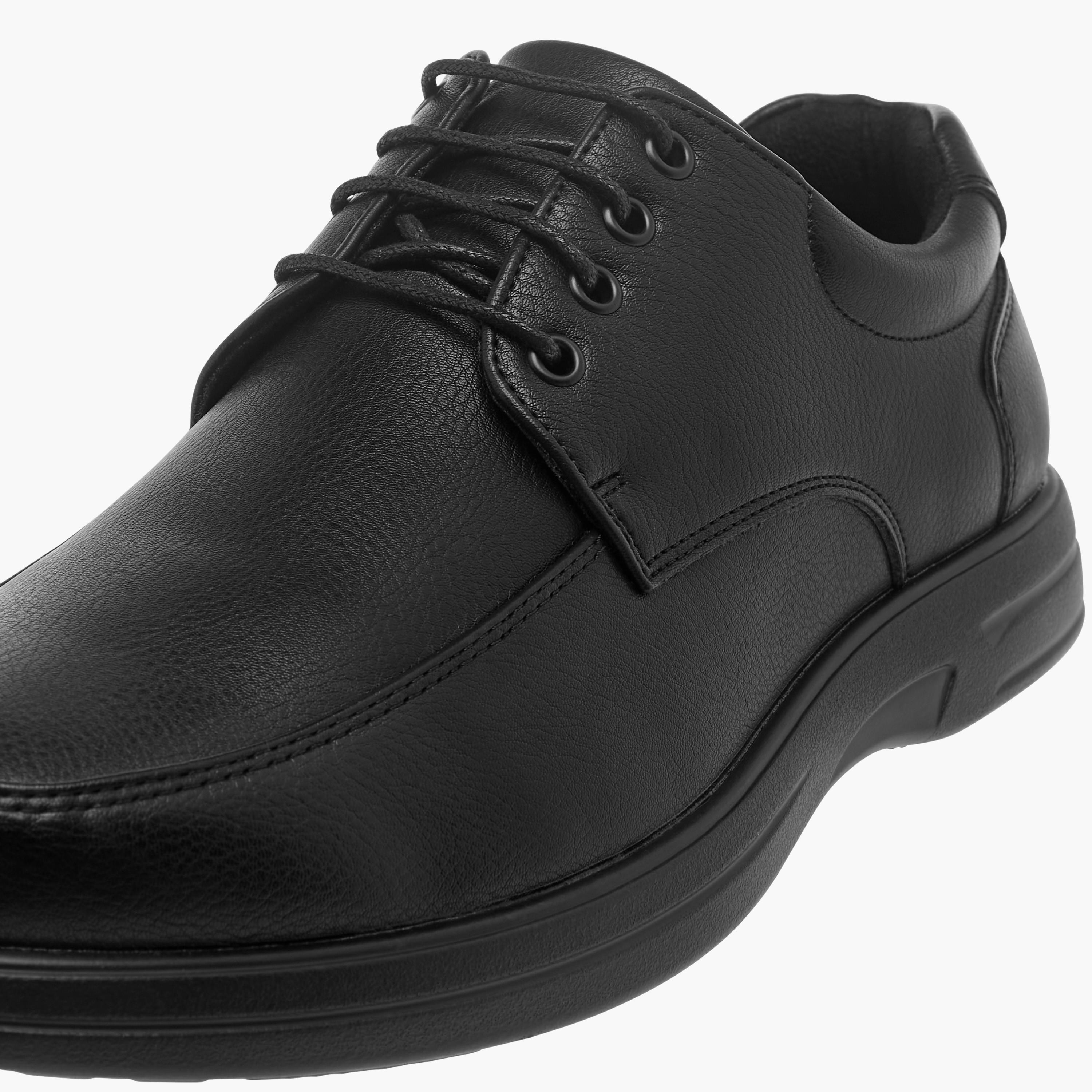 LBL by Shoexpress Panelled Shoes with Lace-Up Closure-men-shoes-formalshoes-image-4