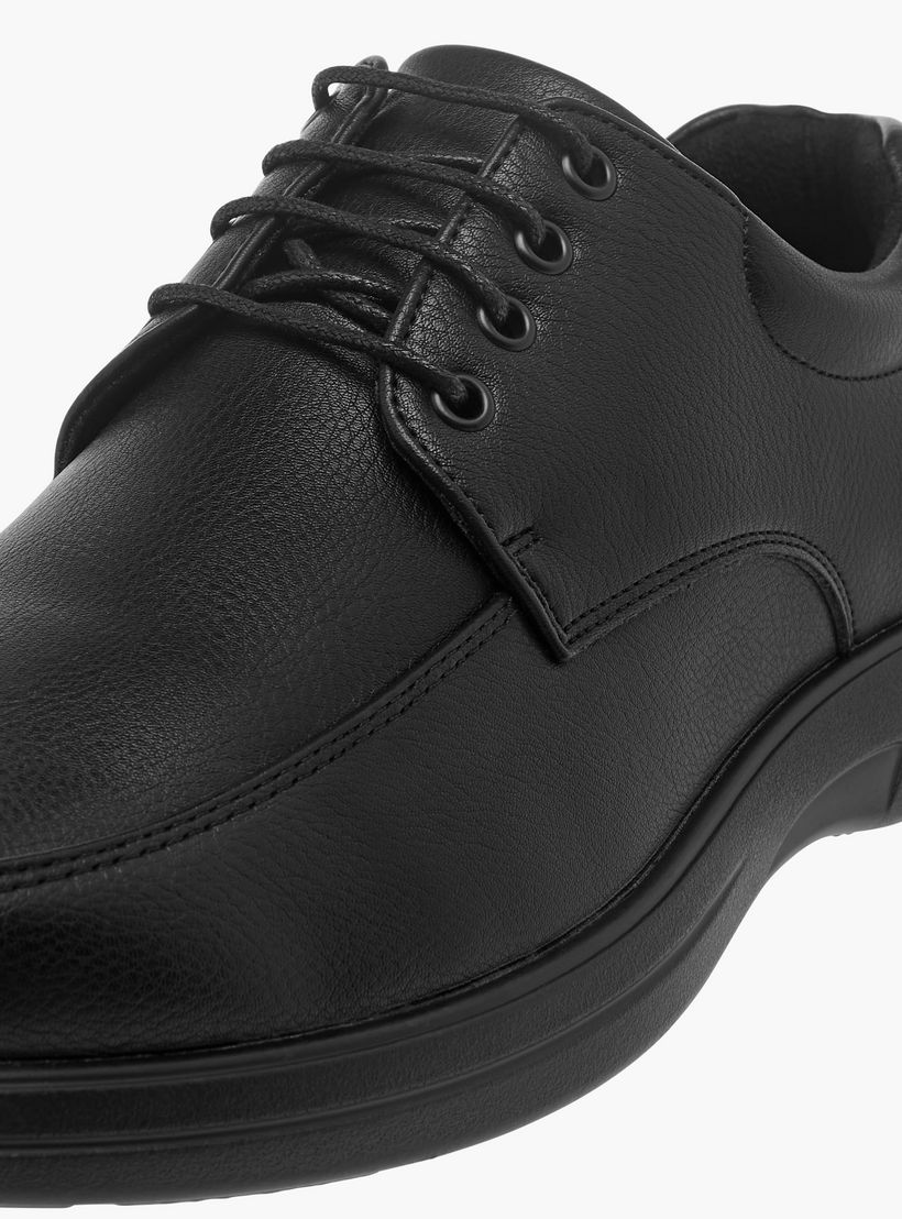 LBL by Shoexpress Panelled Shoes with Lace-Up Closure-men-shoes-formalshoes-image-4