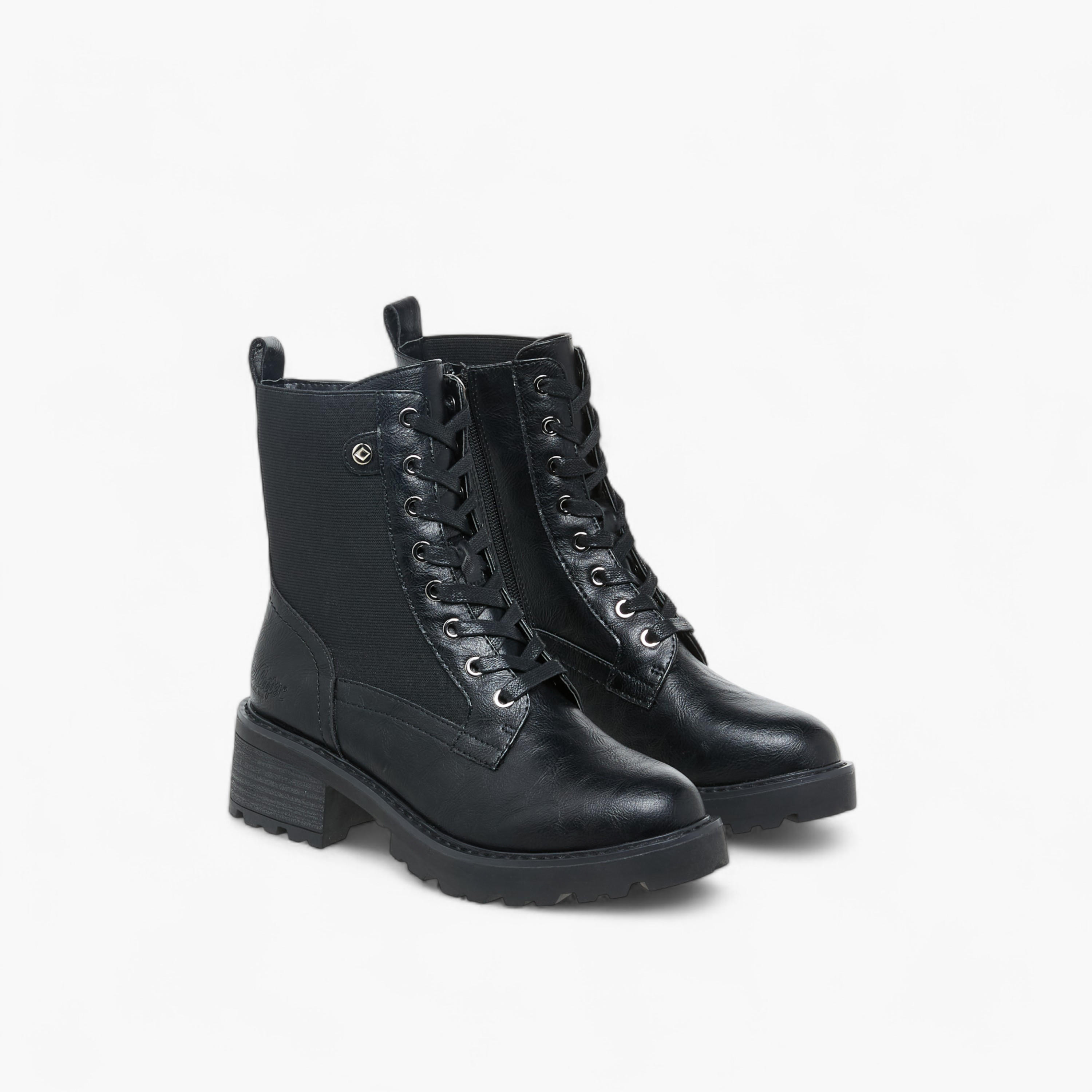 Lee Cooper Women's Solid Ankle Boots with Zip Closure-women-shoes-boots-image-1