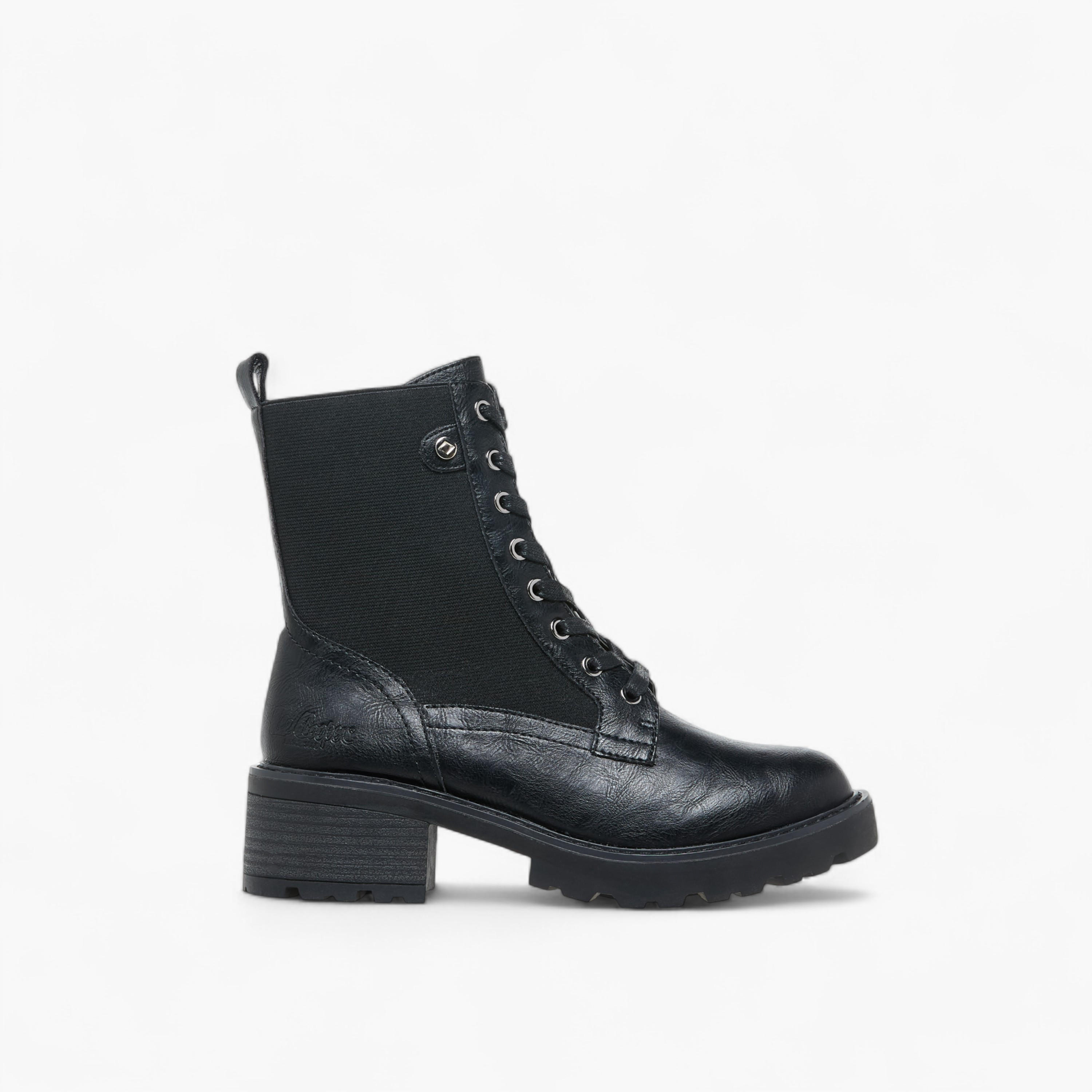 Lee Cooper Women's Solid Ankle Boots with Zip Closure-women-shoes-boots-image-3