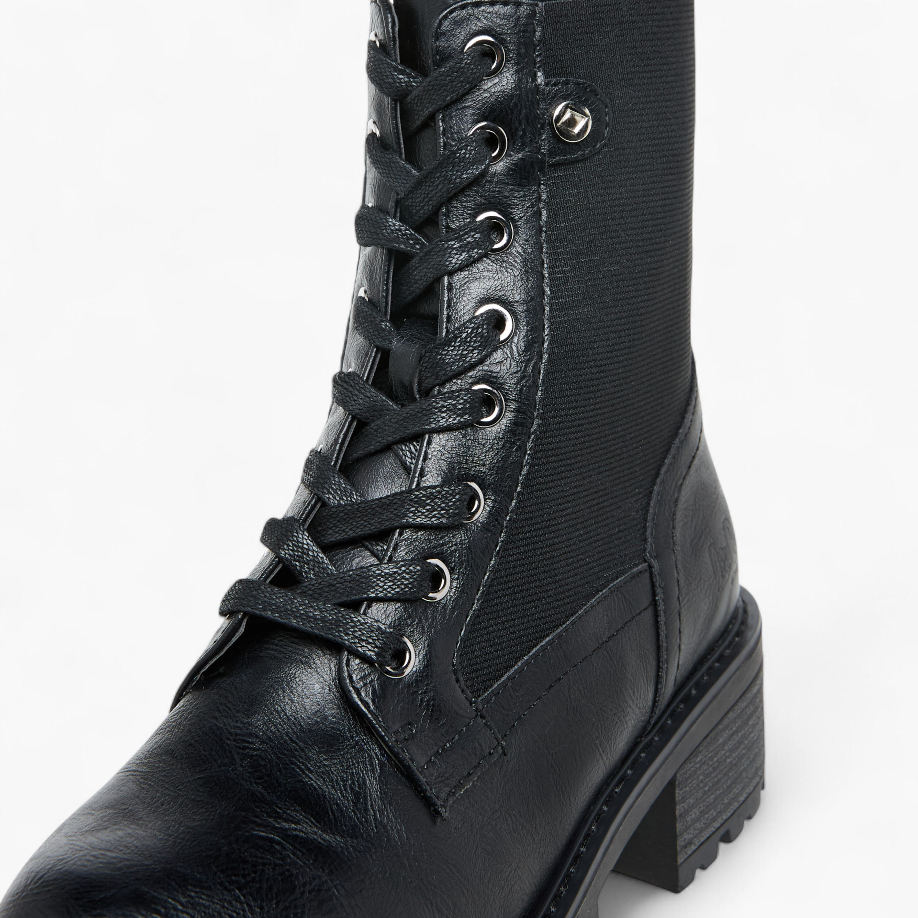 Lee Cooper Women's Solid Ankle Boots with Zip Closure-women-shoes-boots-image-4