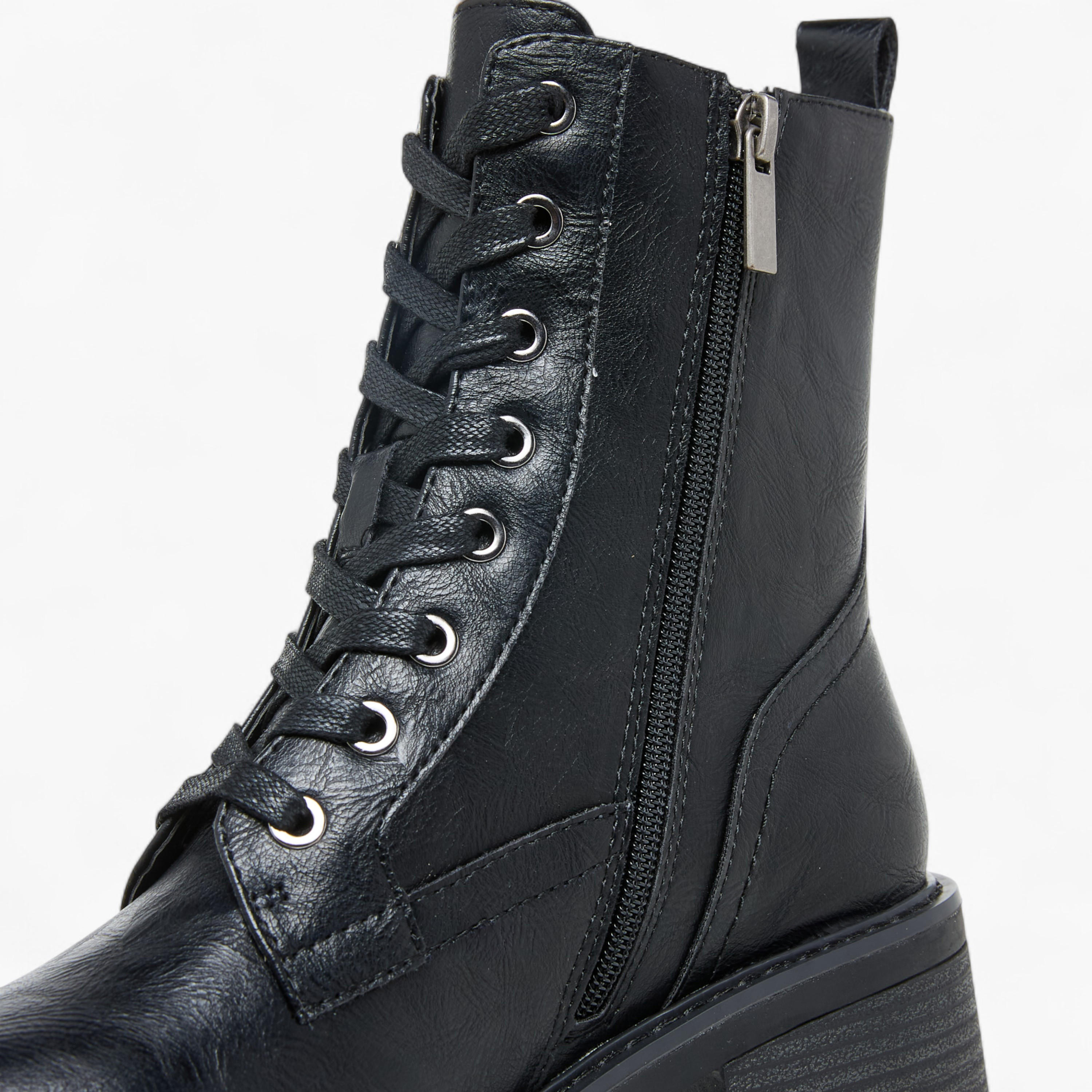 Lee Cooper Women's Solid Ankle Boots with Zip Closure-women-shoes-boots-image-6