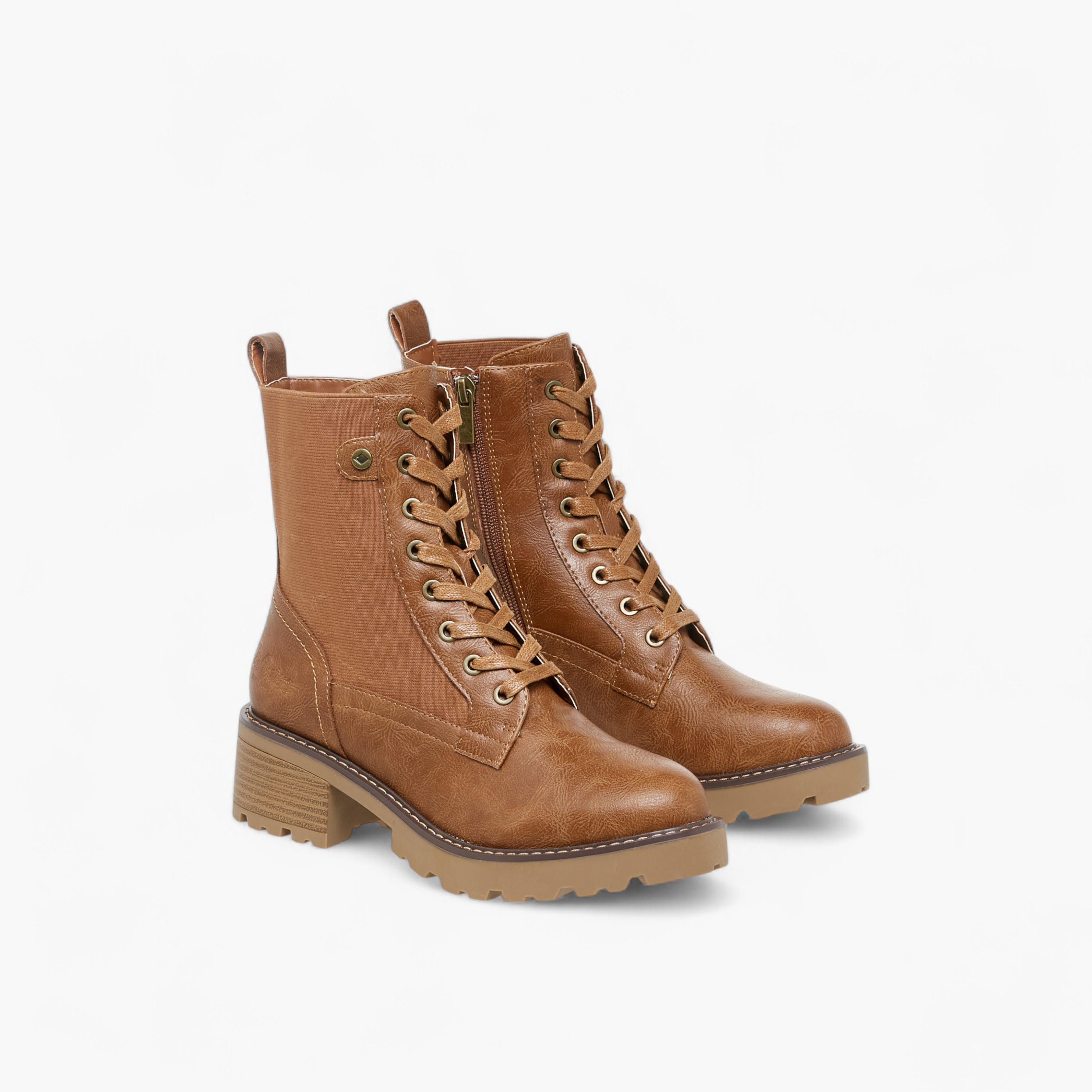 Lee Cooper Women's Solid Ankle Boots with Zip Closure-women-shoes-boots-image-1