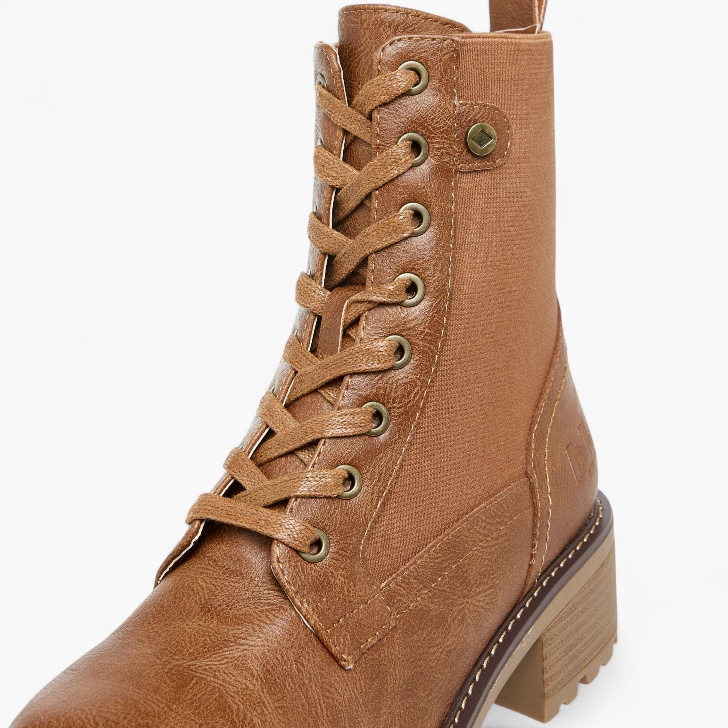 Lee Cooper Women's Solid Ankle Boots with Zip Closure-women-shoes-boots-image-4