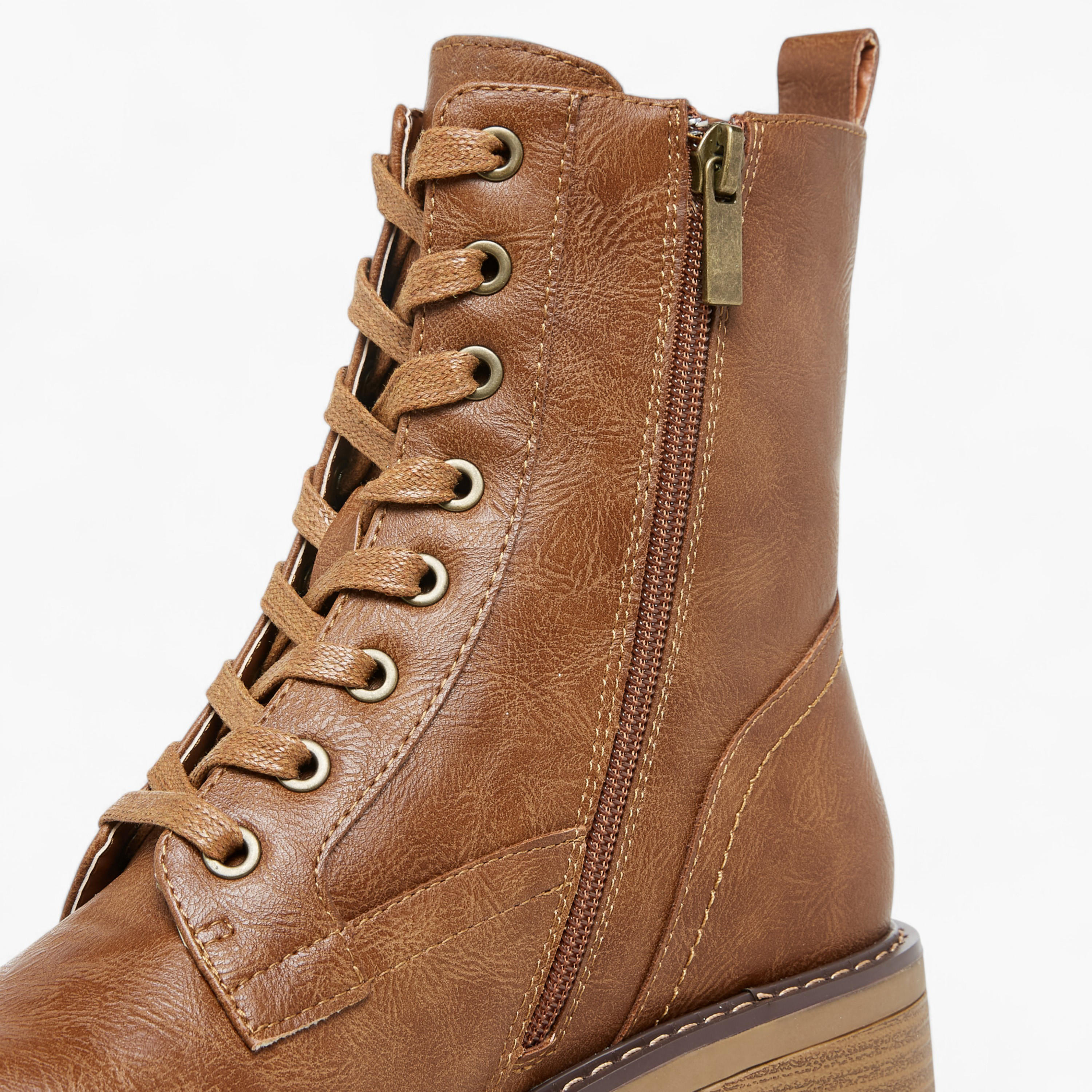 Lee Cooper Women's Solid Ankle Boots with Zip Closure-women-shoes-boots-image-6