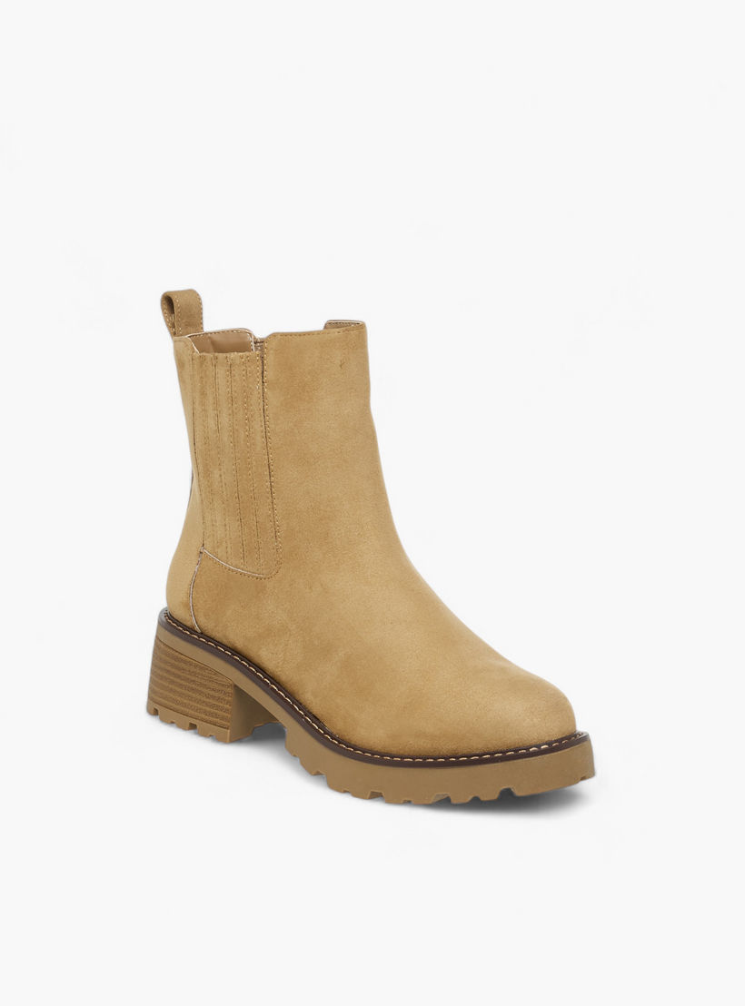 Lee Cooper Women's Solid Chelsea Boots with Block Heels-women-shoes-boots-image-2