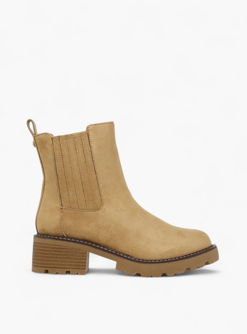 Lee Cooper Women's Solid Chelsea Boots with Block Heels-women-shoes-boots-image-3
