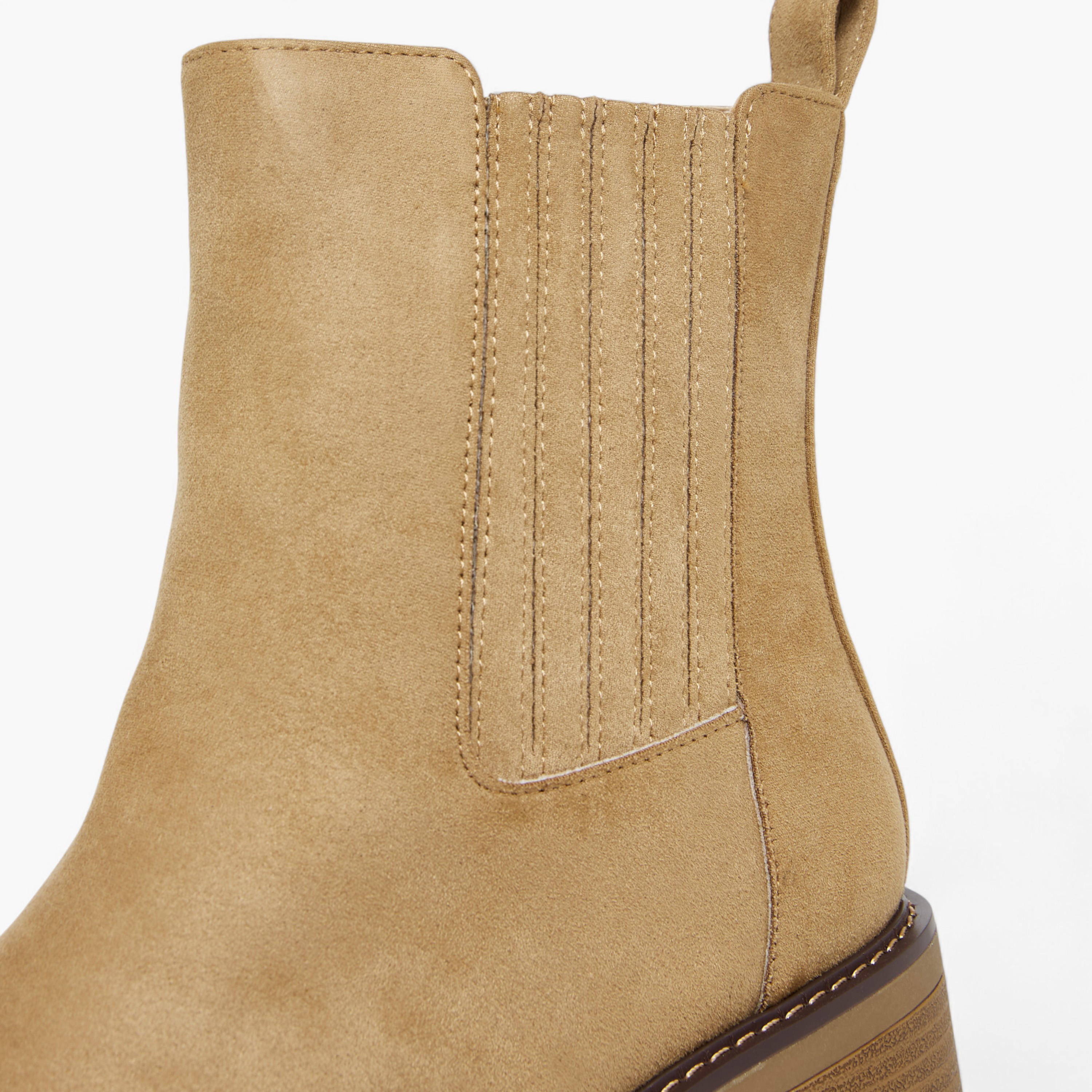 Lee Cooper Women's Solid Chelsea Boots with Block Heels-women-shoes-boots-image-4