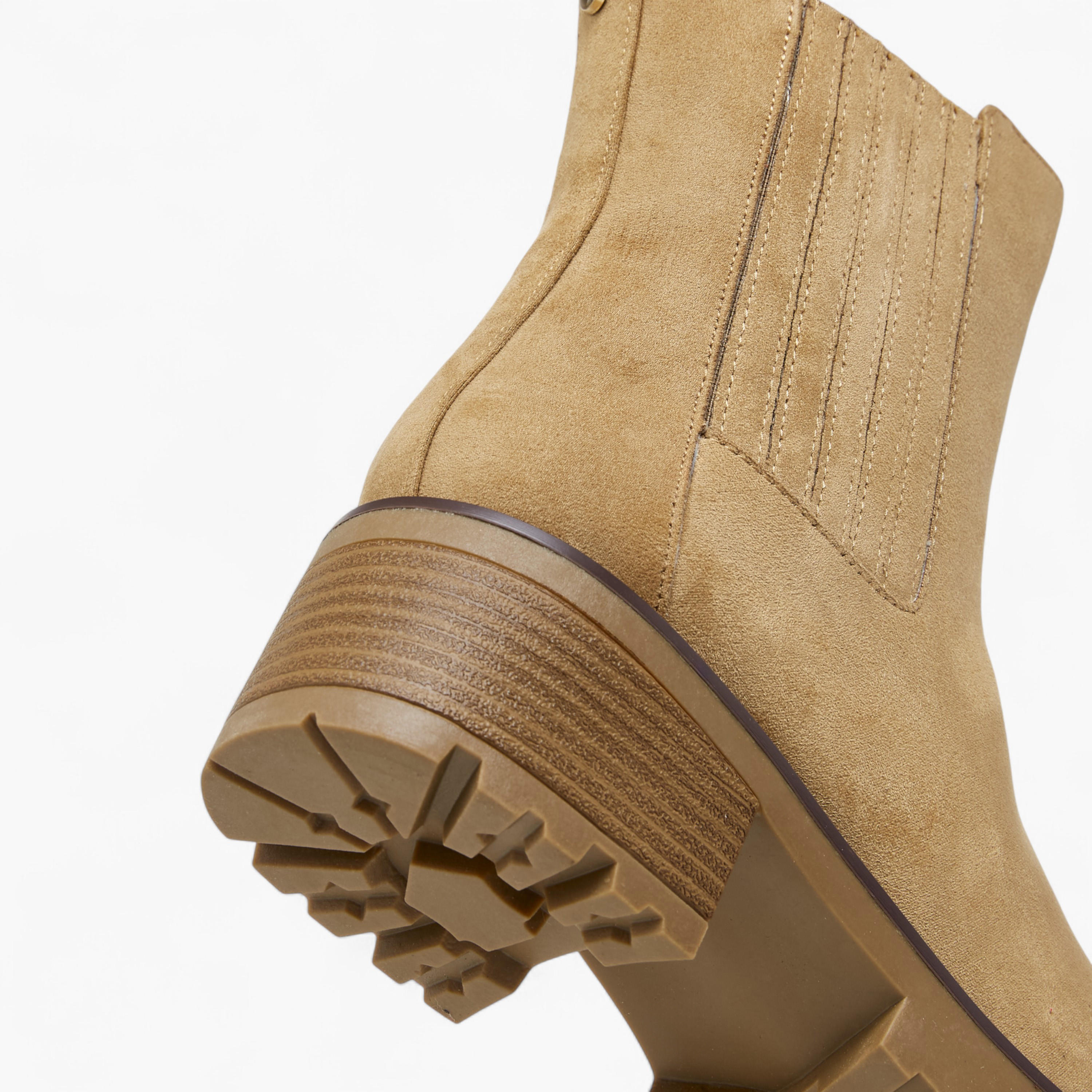 Lee Cooper Women's Solid Chelsea Boots with Block Heels-women-shoes-boots-image-5