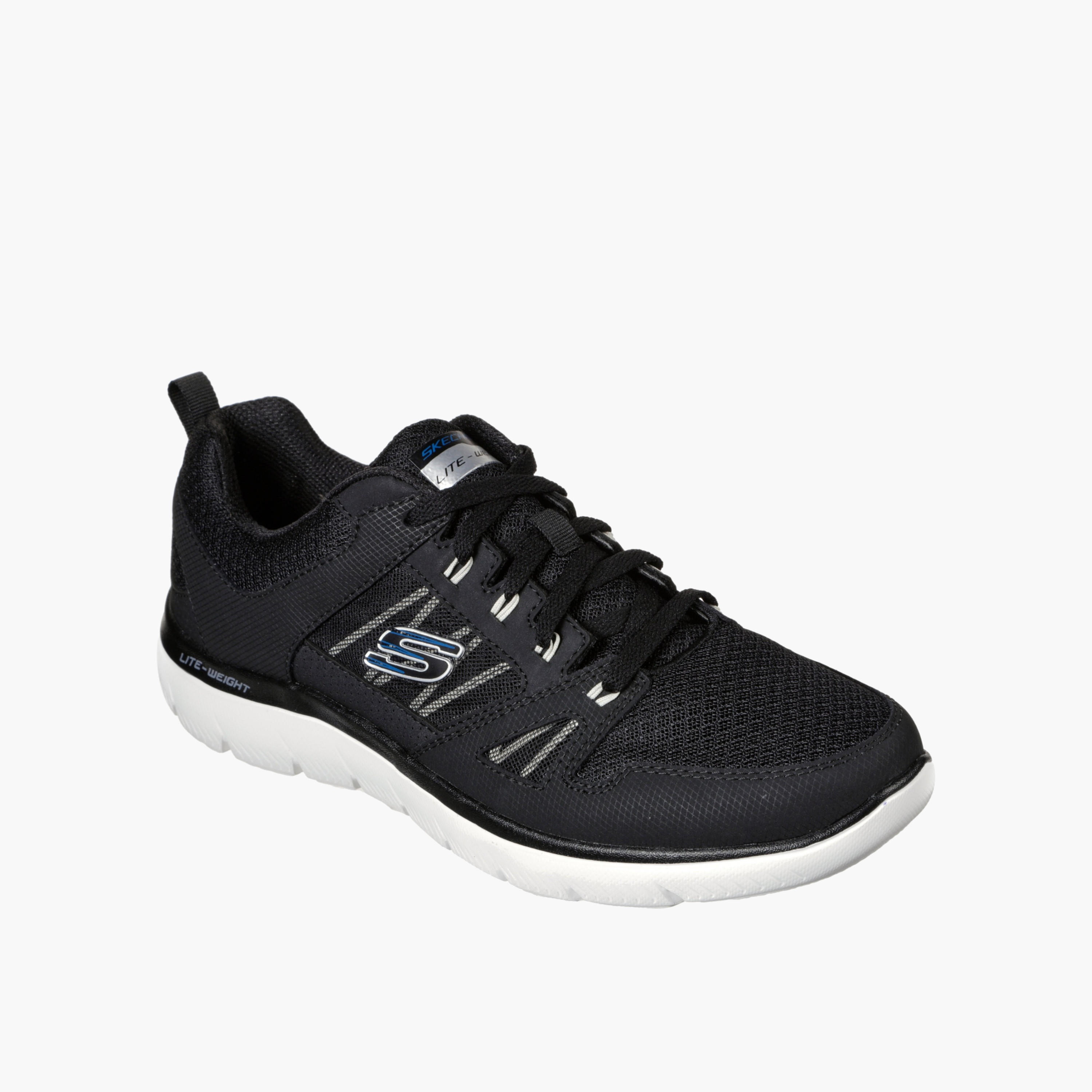 Skechers Men Logo Print Lace-Up Sports Shoes-sports-men-shoes-image-4