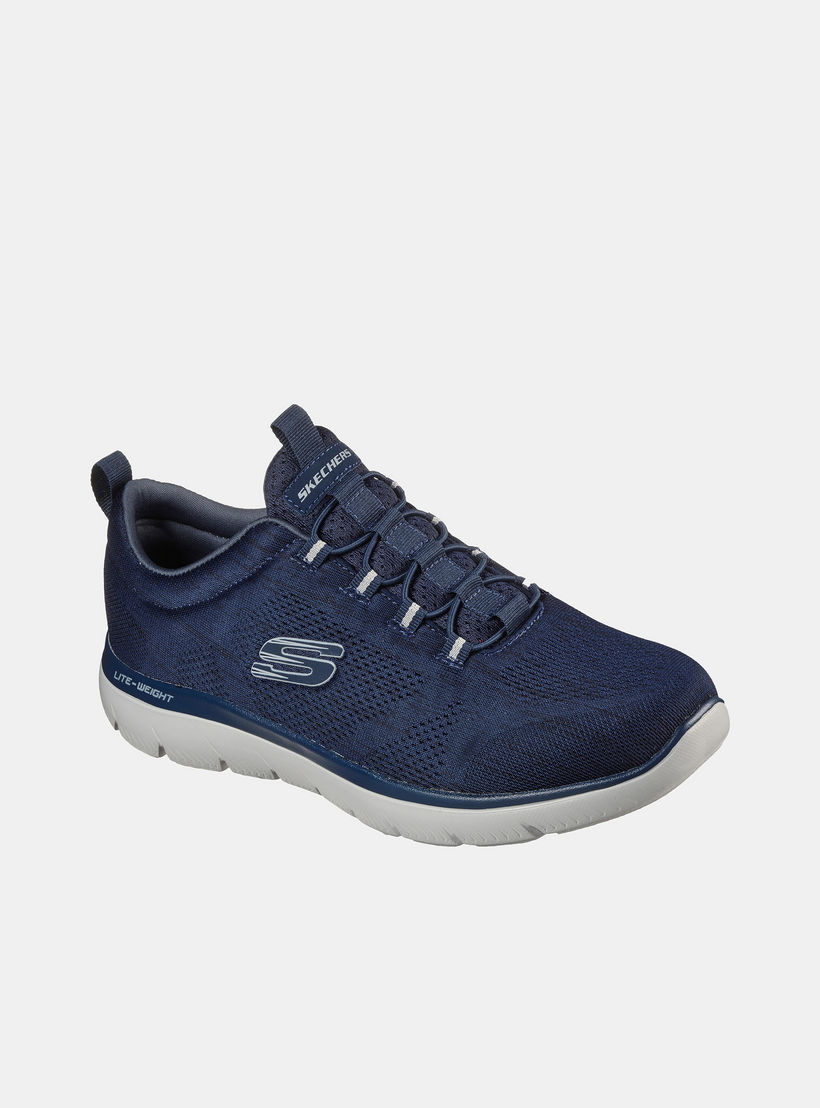 Skechers Men's Summits Slip-On Lace-Up Shoes - 232186-NVY-sports-men-shoes-image-1