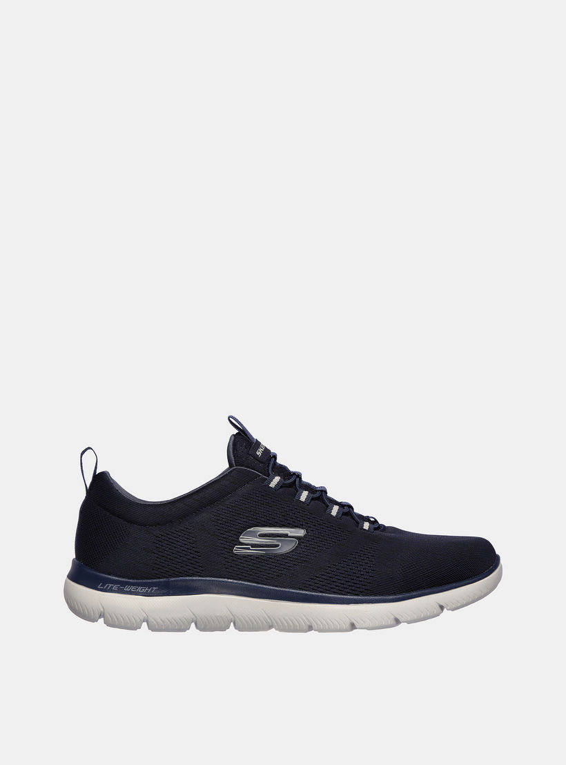 Skechers Men's Summits Slip-On Lace-Up Shoes - 232186-NVY-sports-men-shoes-image-2