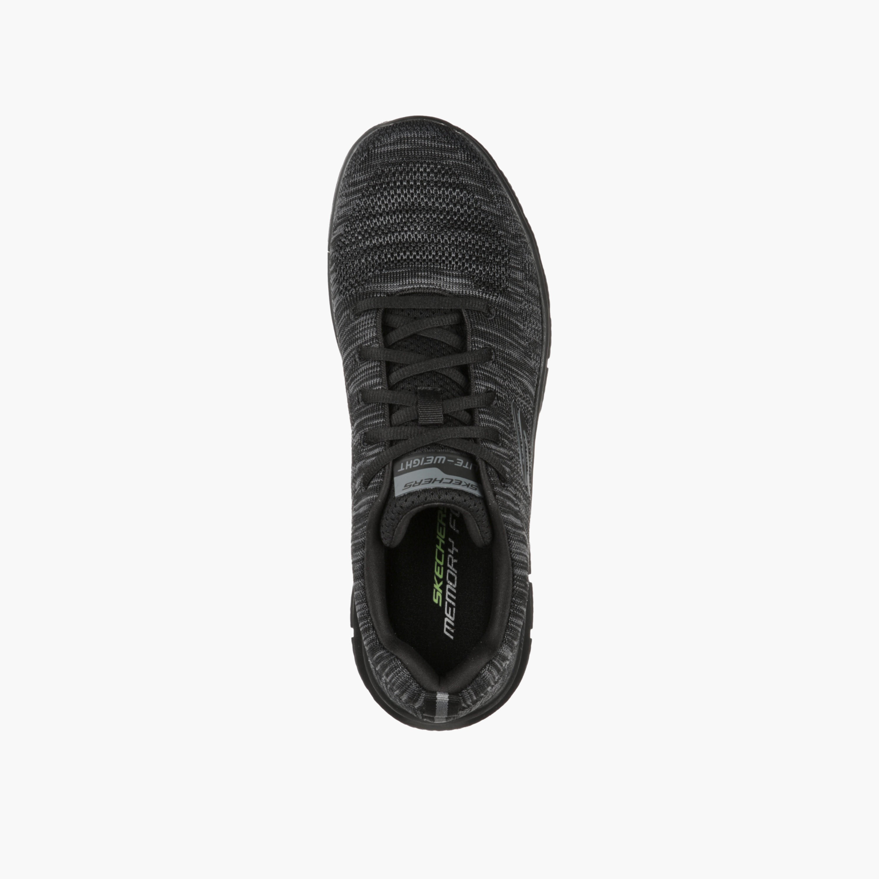 Skechers Men Textured Lace-Up Sports Shoes-sports-men-shoes-image-2