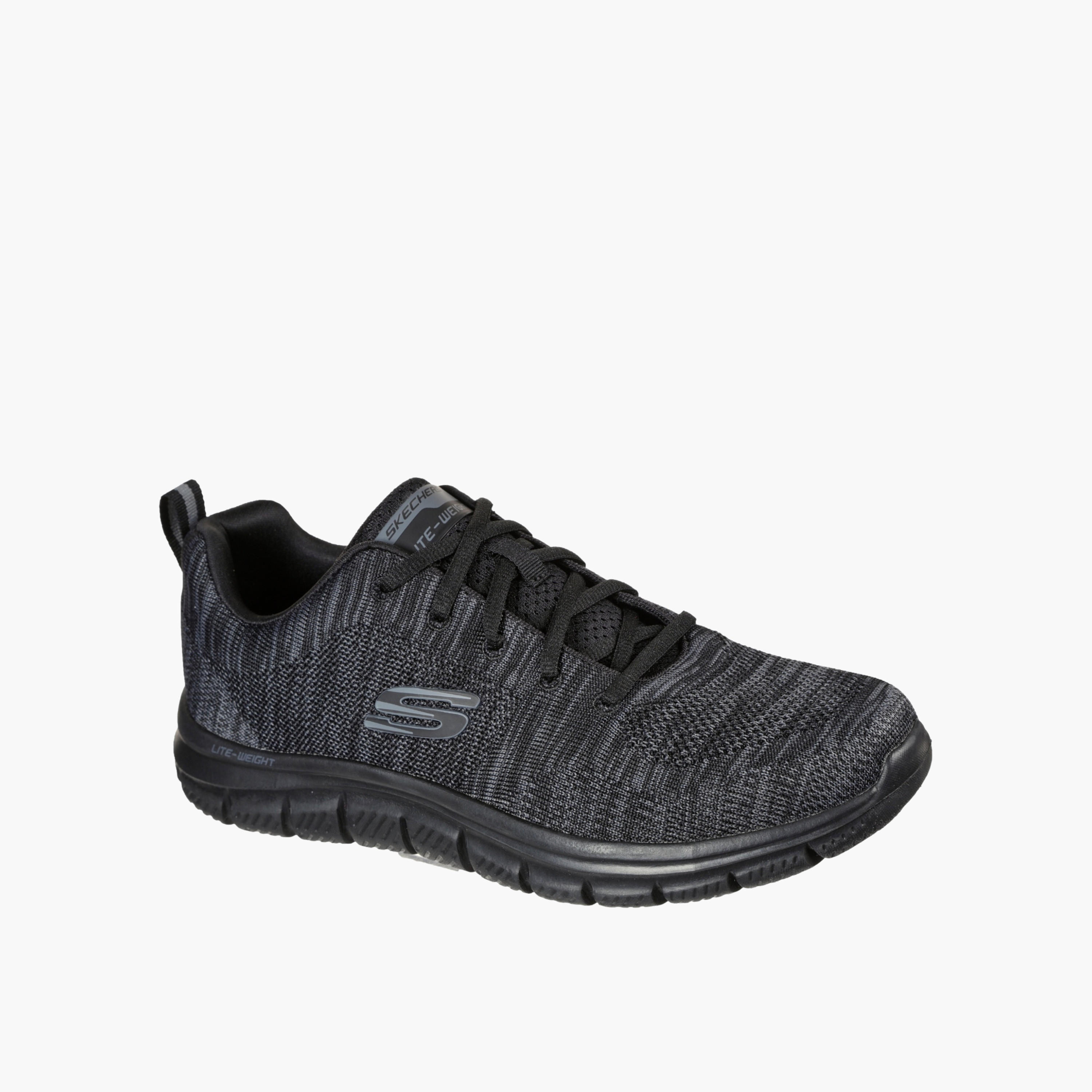 Skechers Men Textured Lace-Up Sports Shoes-sports-men-shoes-image-4