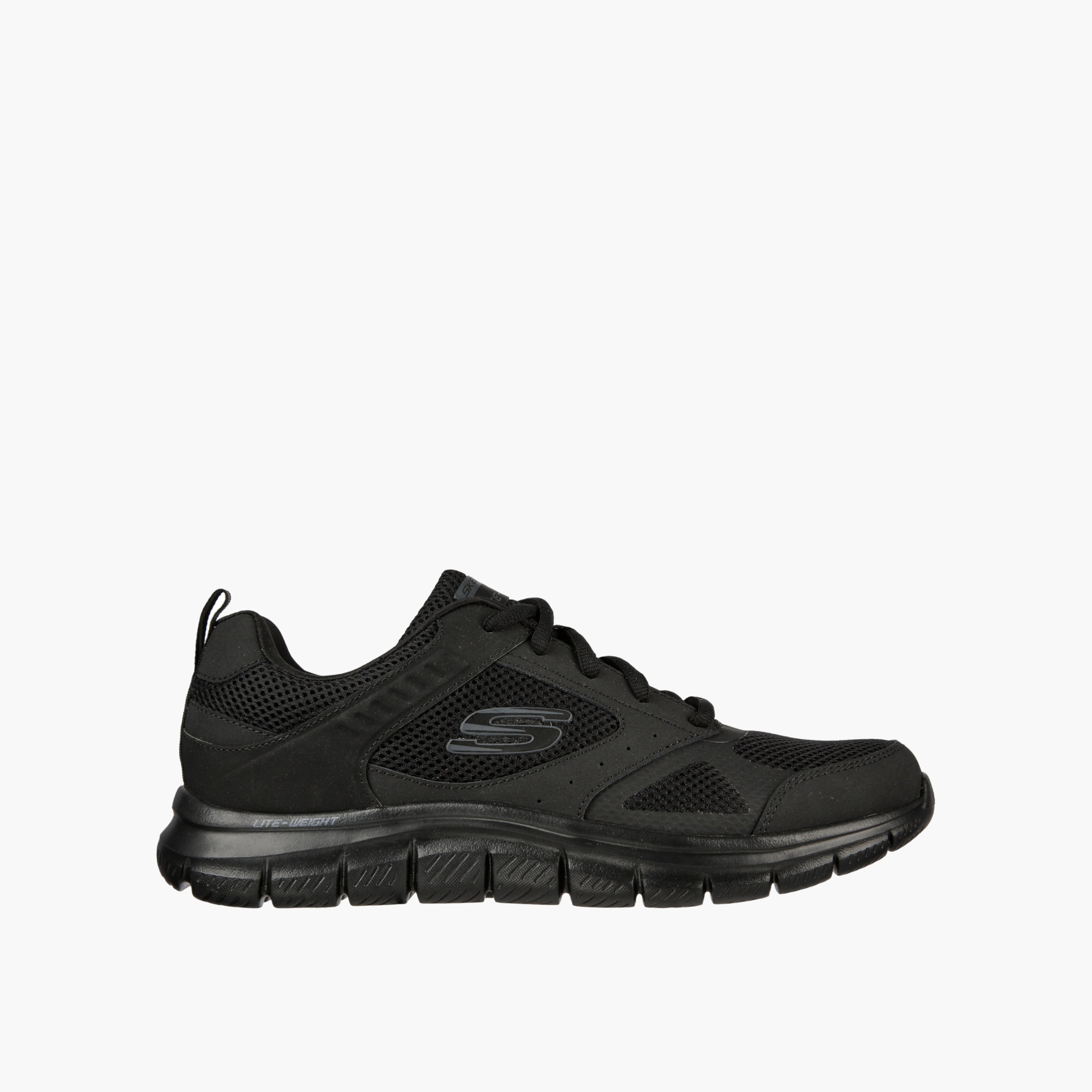 Skechers Men Panelled Leather Lace-Up Sports Shoes-sports-men-shoes-image-1