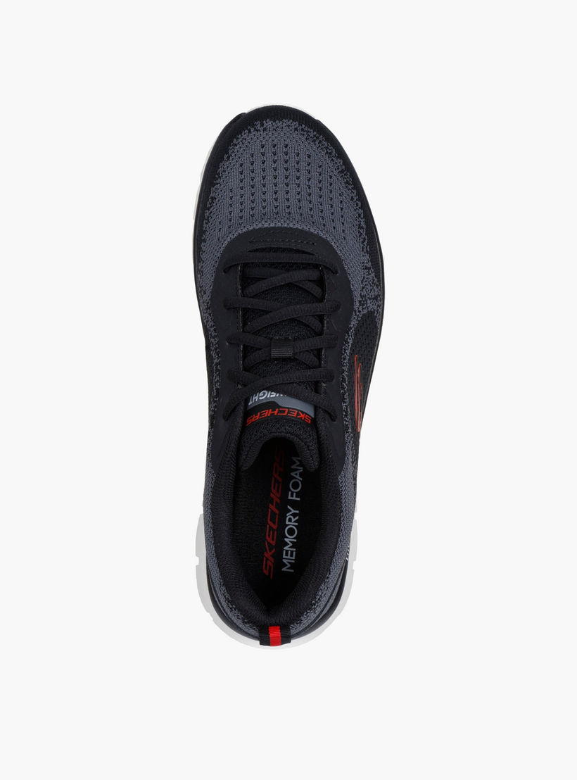 حذاء رياضي برباط وزينة الشعار للرجال من سكيتشرز-men-shoes-sneakers-image-2