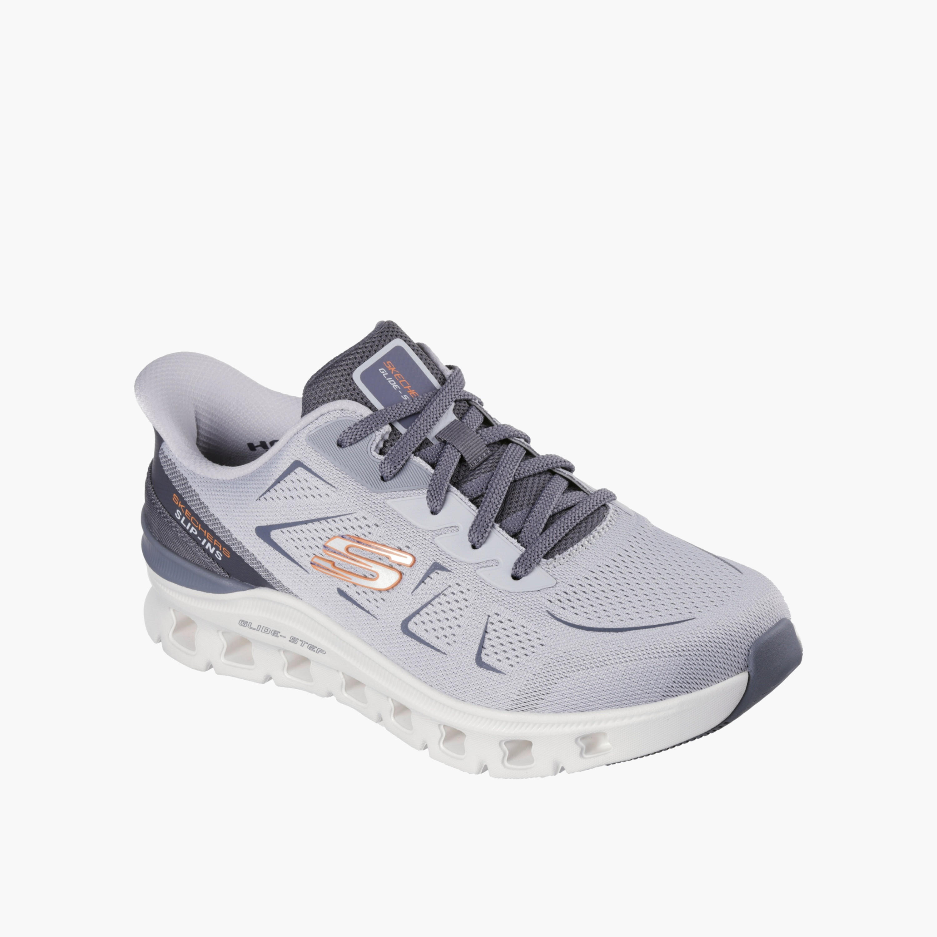 حذاء رياضي سهل الارتداء بطبعات شعار للرجال من سكيتشرز-sports-men-shoes-image-4