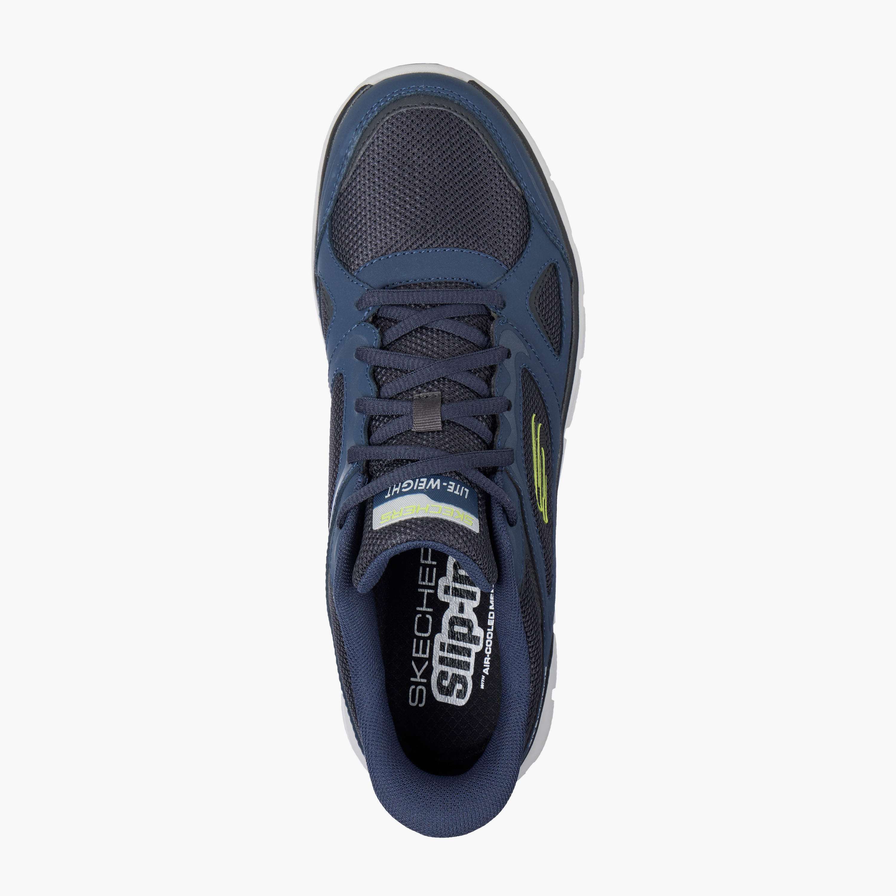 حذاء رياضي جلد برباط إغلاق للرجال من سكيتشرز-sports-men-shoes-image-3