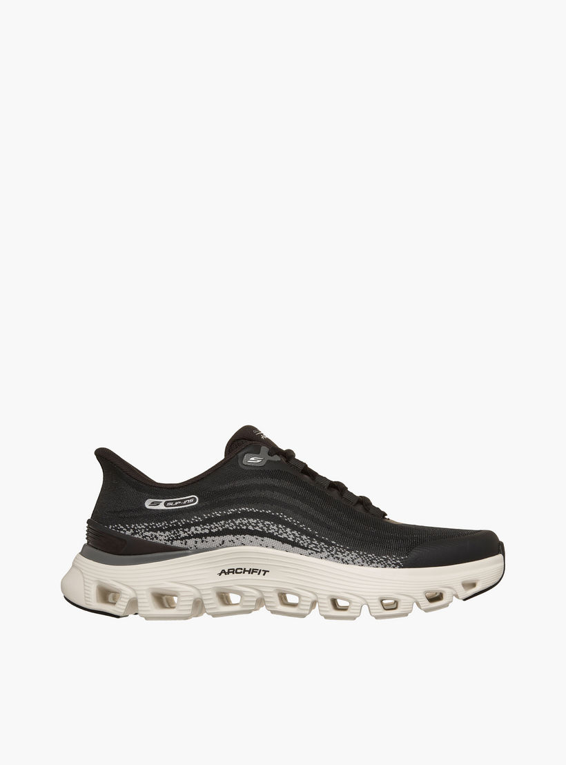 Skechers Men ARCH FIT GLIDE-STEP WAVE Slip-On Sports Shoes - 233194-BLK-CP-sports-men-shoes-image-2