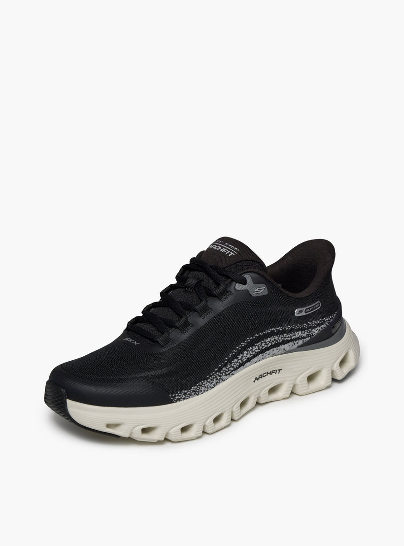 Skechers Men ARCH FIT GLIDE-STEP WAVE Slip-On Sports Shoes - 233194-BLK-CP-sports-men-shoes-image-3