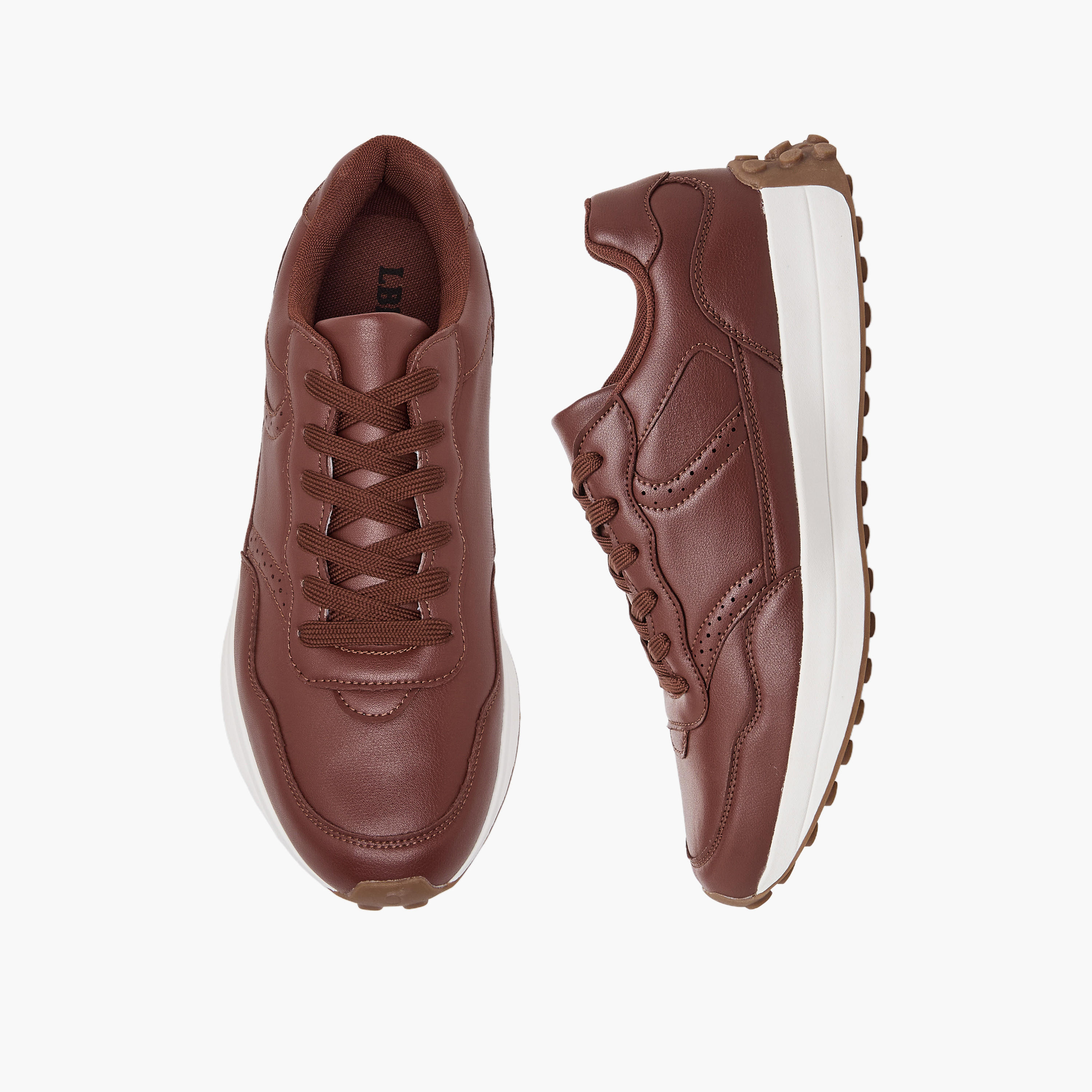 حذاء سنيكرز طول الكاحل برباط إغلاق للرجال من أل بي أل من شو إكسبريس-men-shoes-sneakers-image-1