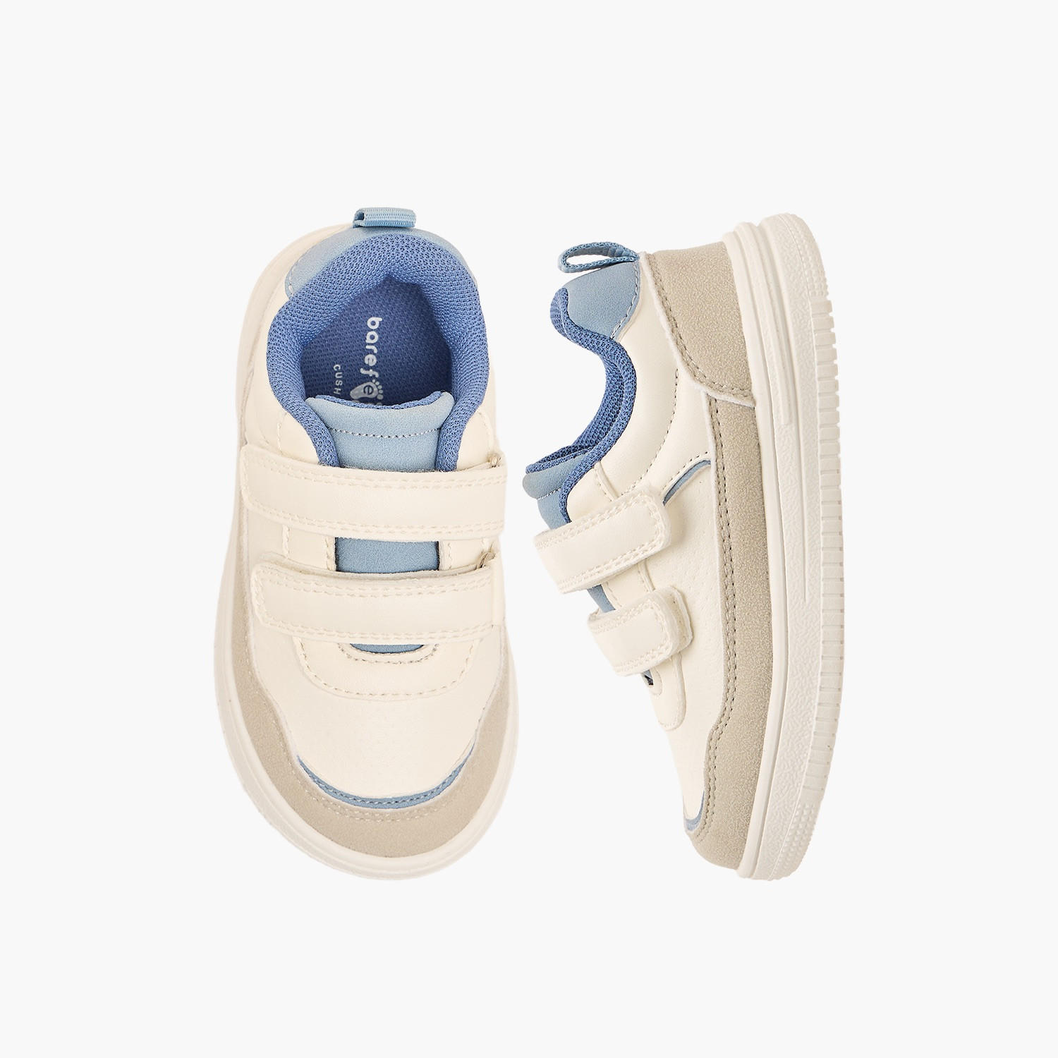 Barefeet Boys Colourblock Hook & Loop Sneakers-girls-shoes-sneakers-image-1