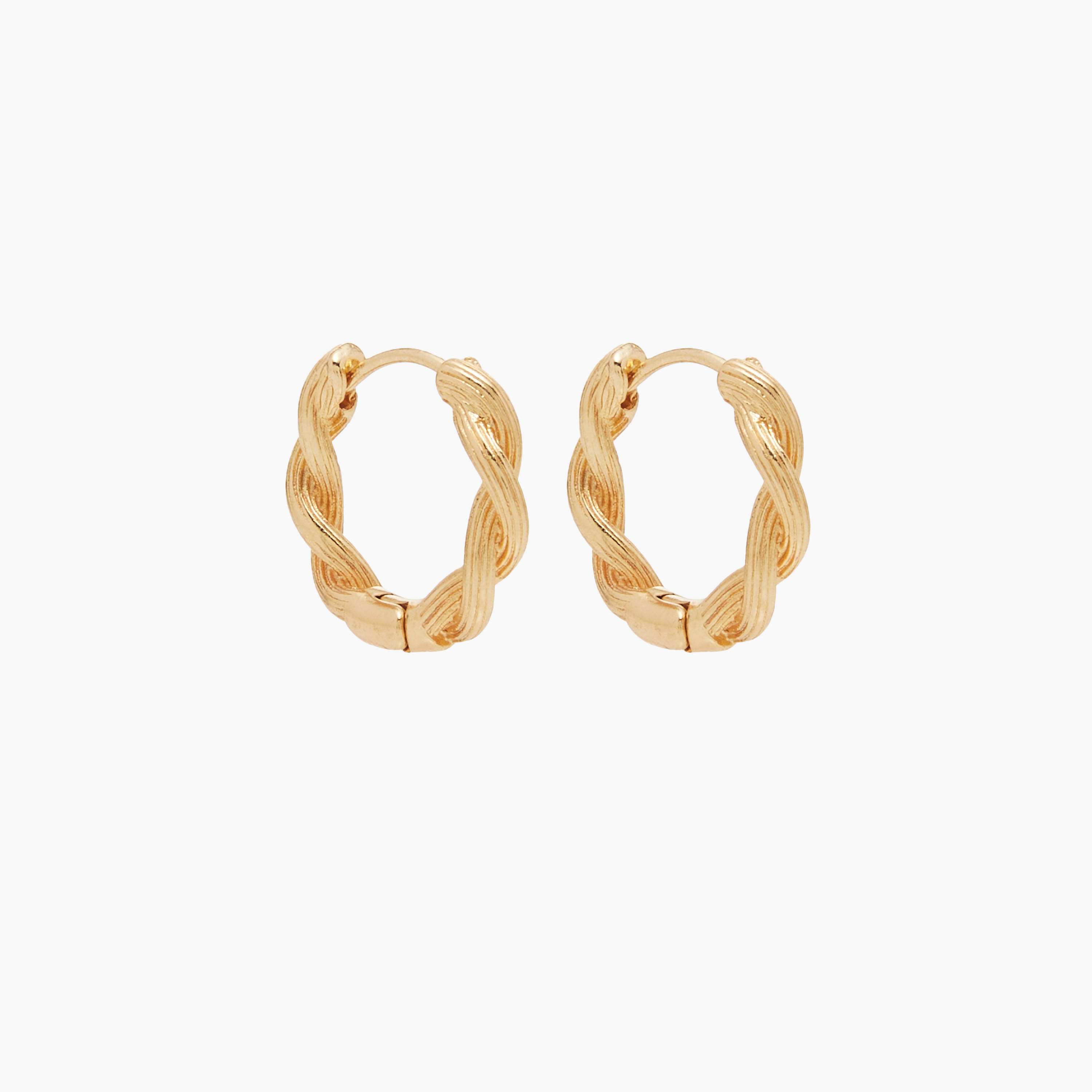 Flora Bella Twisted Hoop Earrings with Latch Back Closure - Set of 2-women-watchesandjewellery-jewellery-earrings-image-2