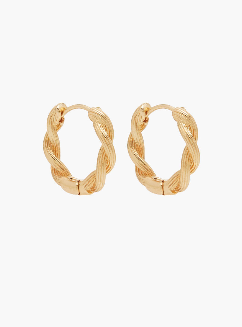 Flora Bella Twisted Hoop Earrings with Latch Back Closure - Set of 2-women-watchesandjewellery-jewellery-earrings-image-2