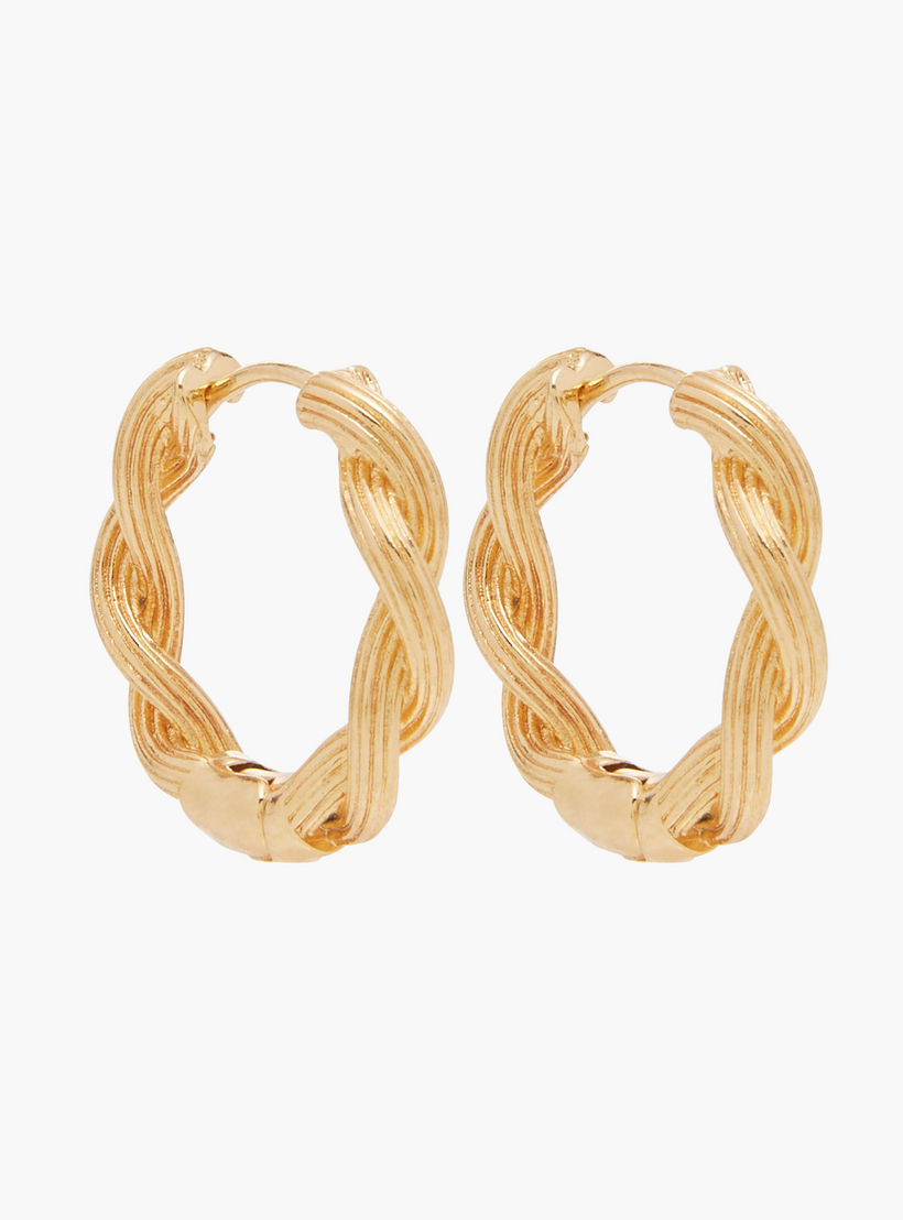 Flora Bella Twisted Hoop Earrings with Latch Back Closure - Set of 2-women-watchesandjewellery-jewellery-earrings-image-3