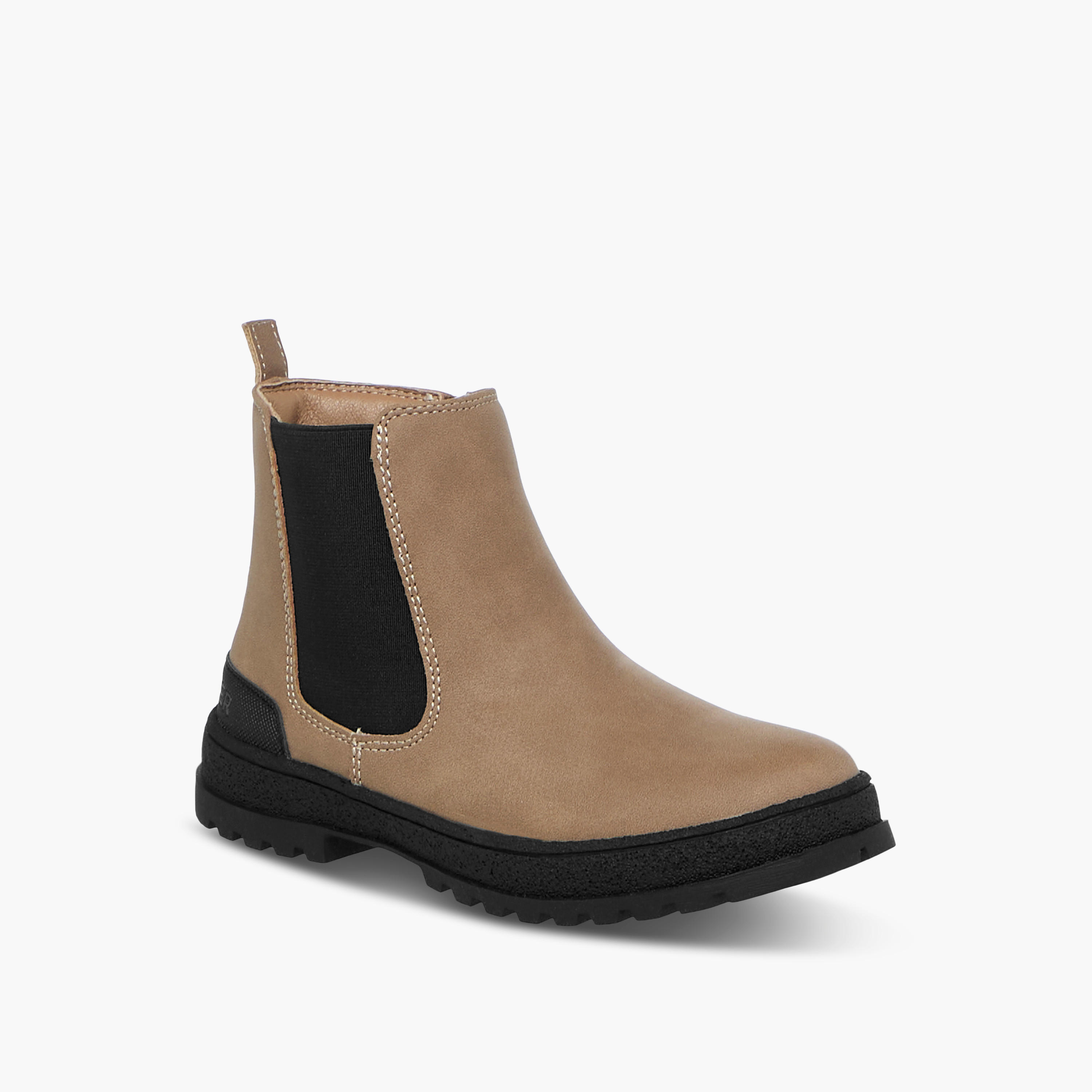 بوت بطول الكاحل سادة بسحاب إغلاق للأولاد من لي كوبر-boys-shoes-boots-image-2