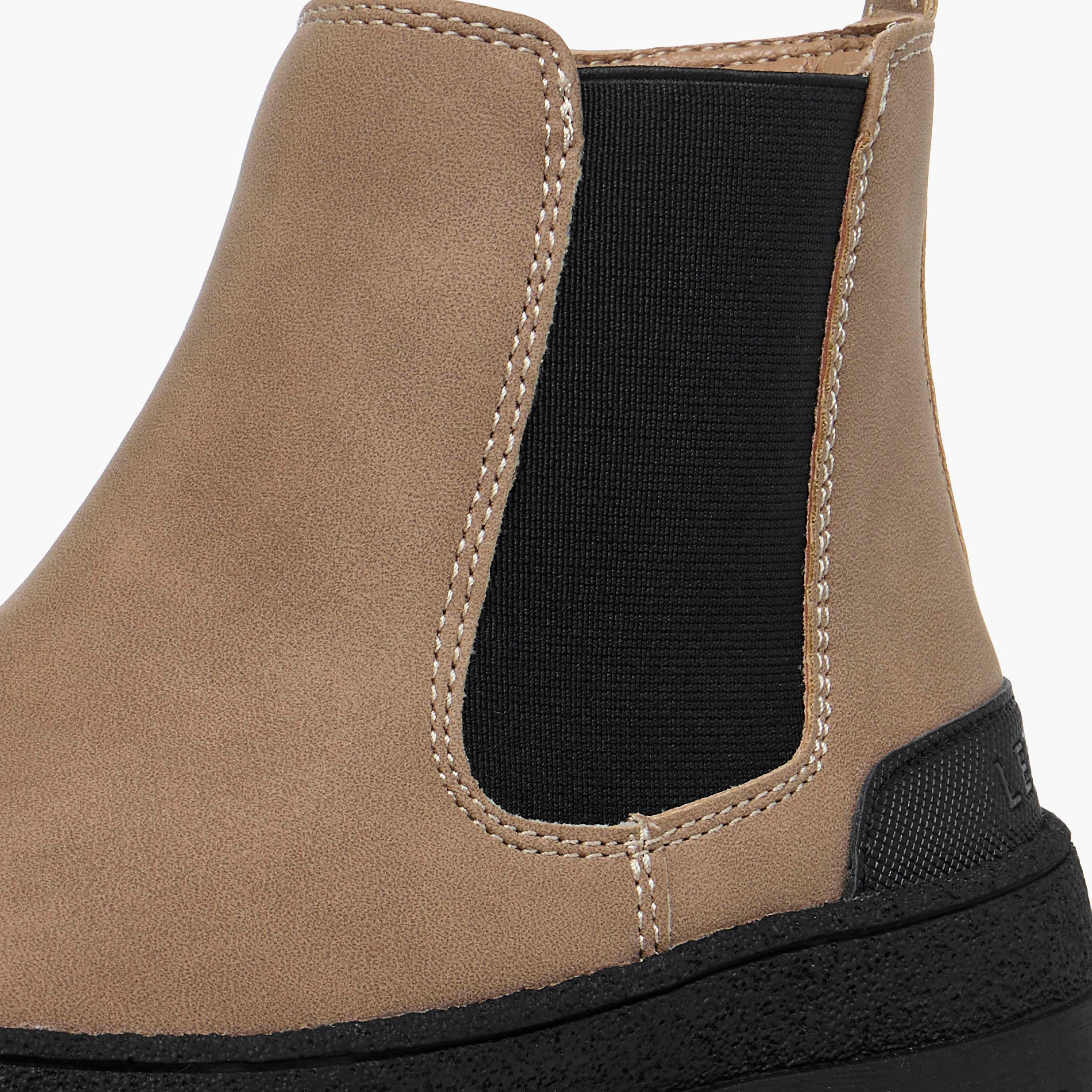 بوت بطول الكاحل سادة بسحاب إغلاق للأولاد من لي كوبر-boys-shoes-boots-image-4