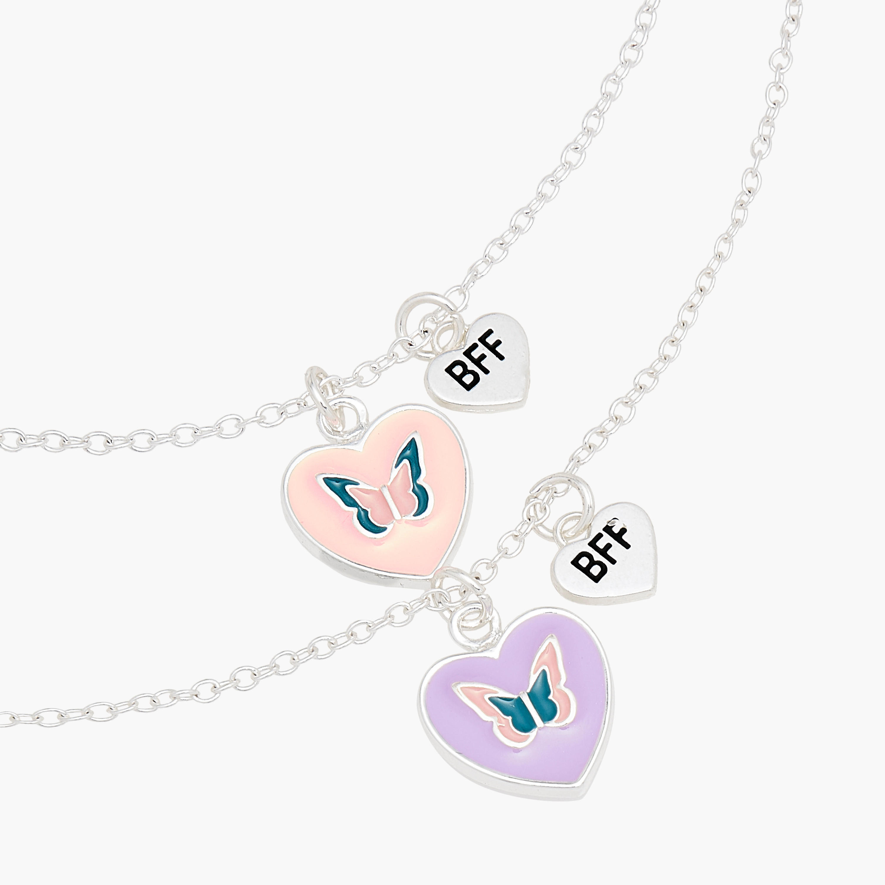 Flora Bella Butterfly Pendant Necklace with Lobster Clasp Closure - Set of 2-girls-accessories-jewellery-image-4