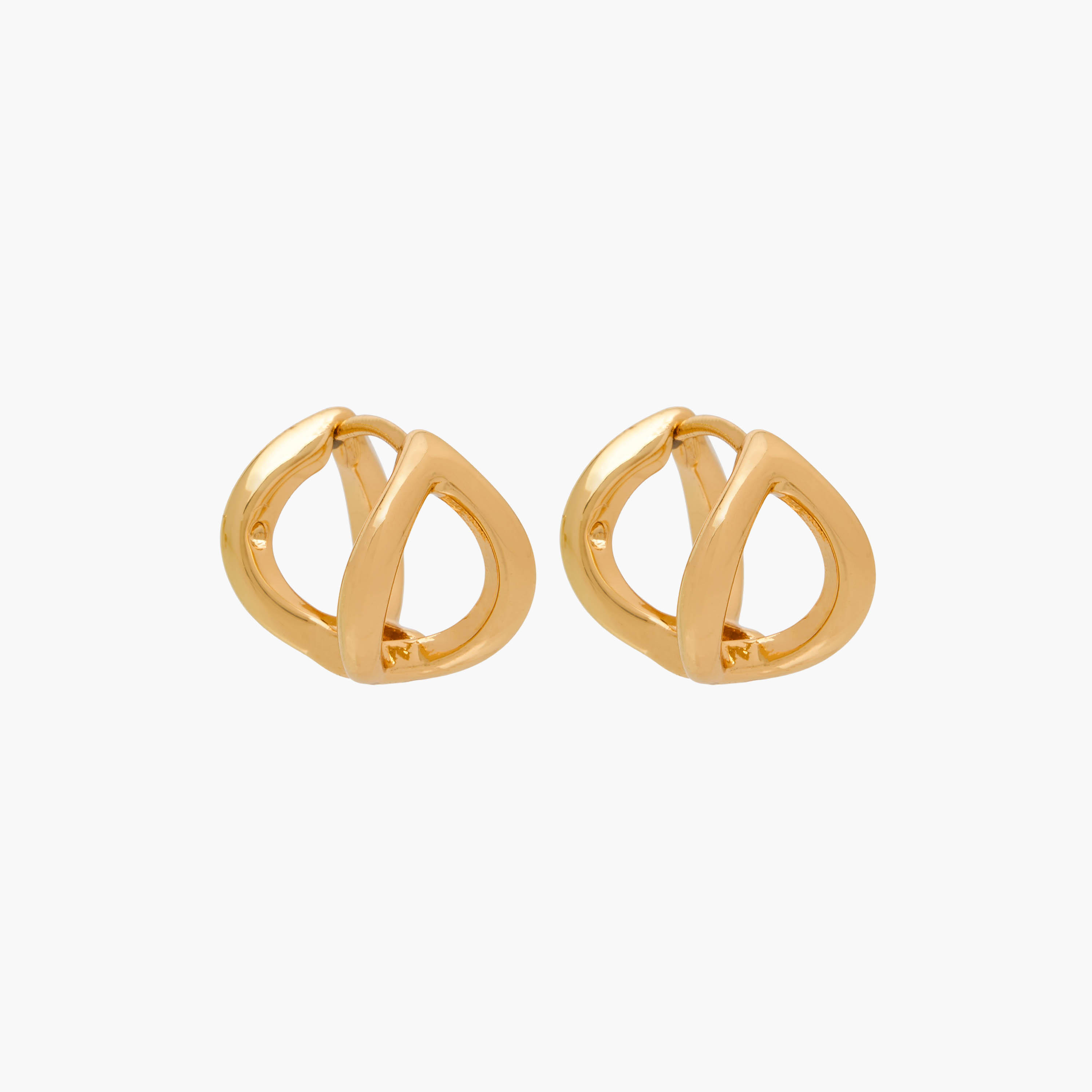 مجموعة أقراط معدنية على شكل قلب من فلورا بيلا عدد 3-women-watchesandjewellery-jewellery-earrings-image-4