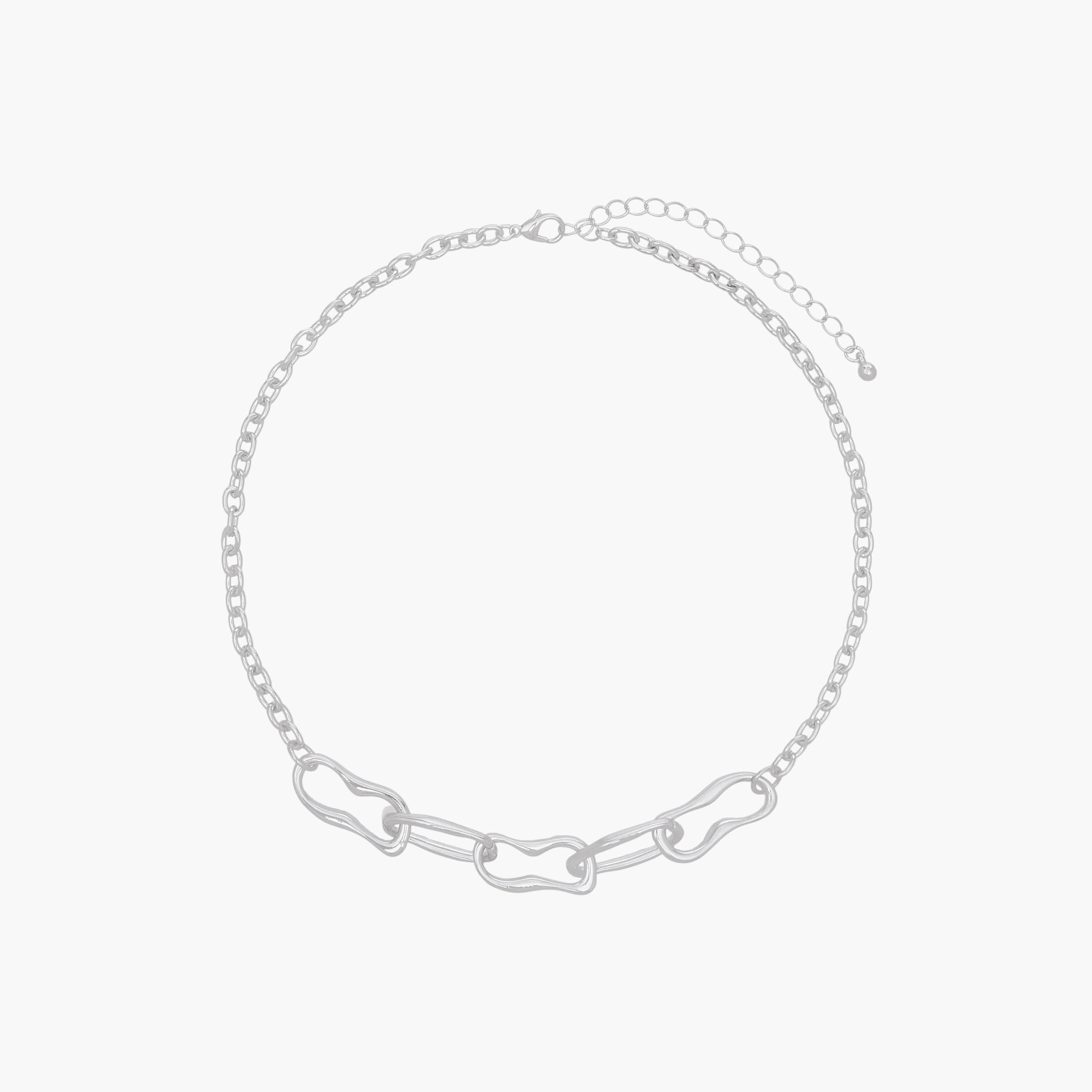 Flora Bella Chain Link Necklace and Earrings Set-women-watchesandjewellery-jewellery-jewellerysets-image-2