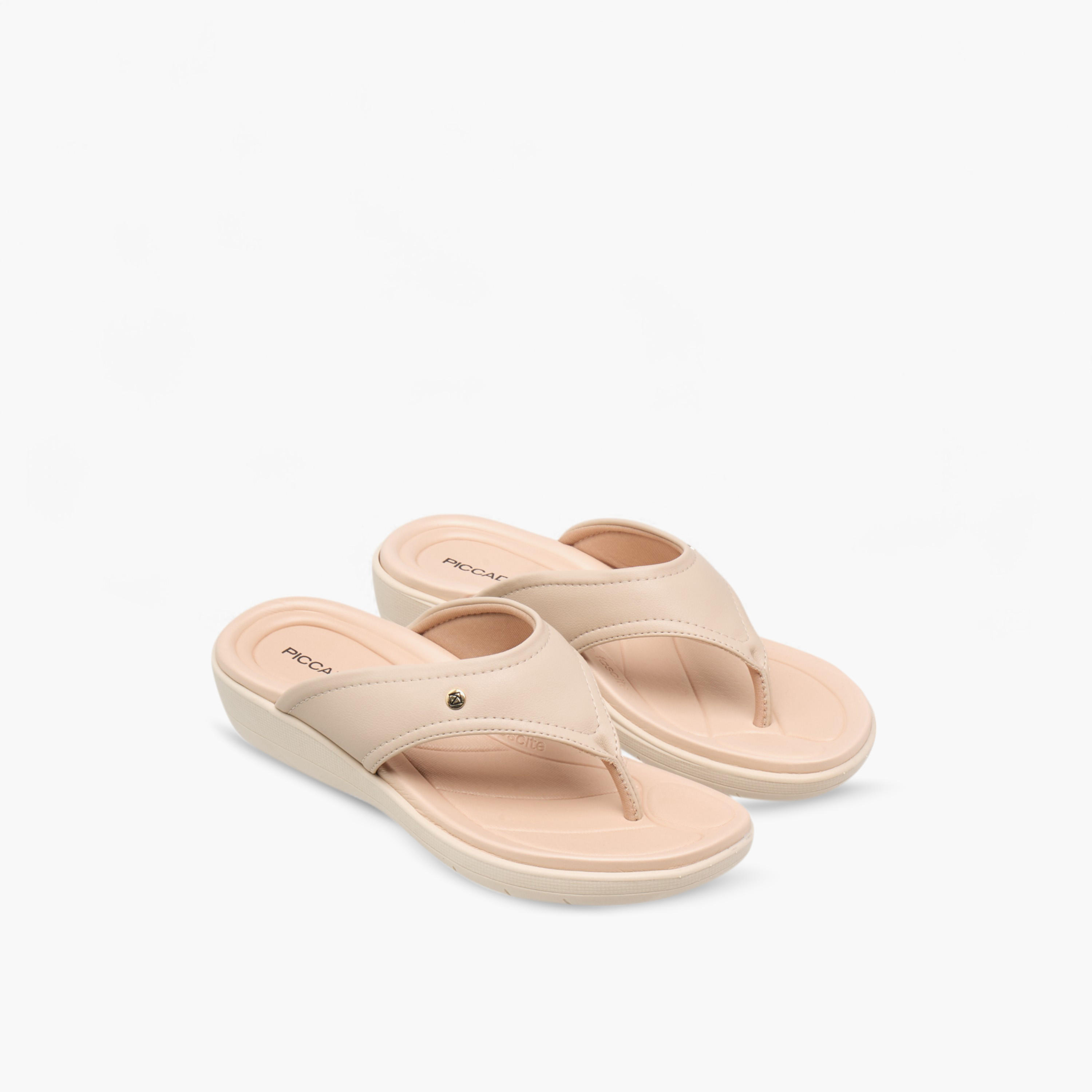 Piccadilly Solid Slip-On Comfort Thong Sandals-women-shoes-flats-sandals-image-1