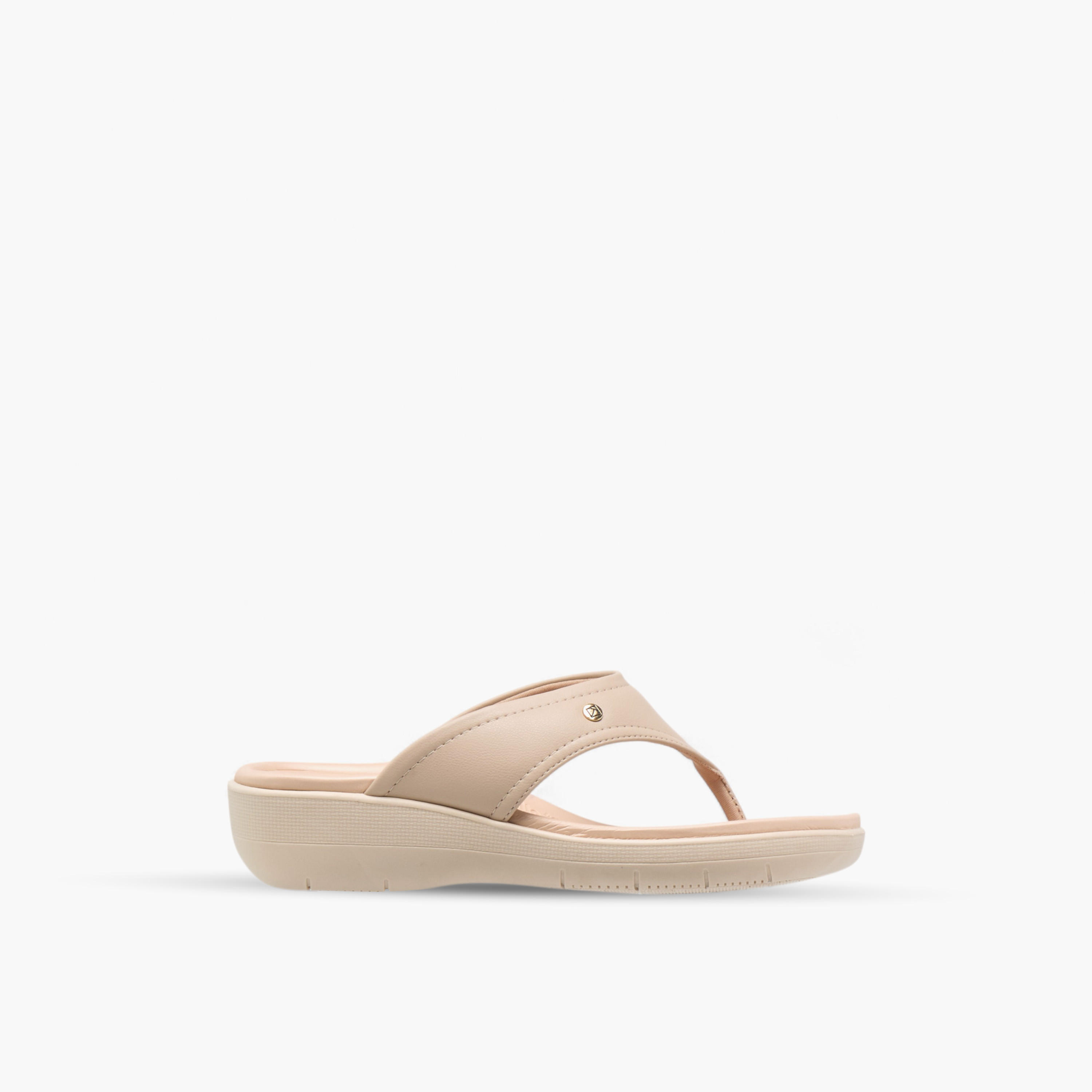 Piccadilly Solid Slip-On Comfort Thong Sandals-women-shoes-flats-sandals-image-3