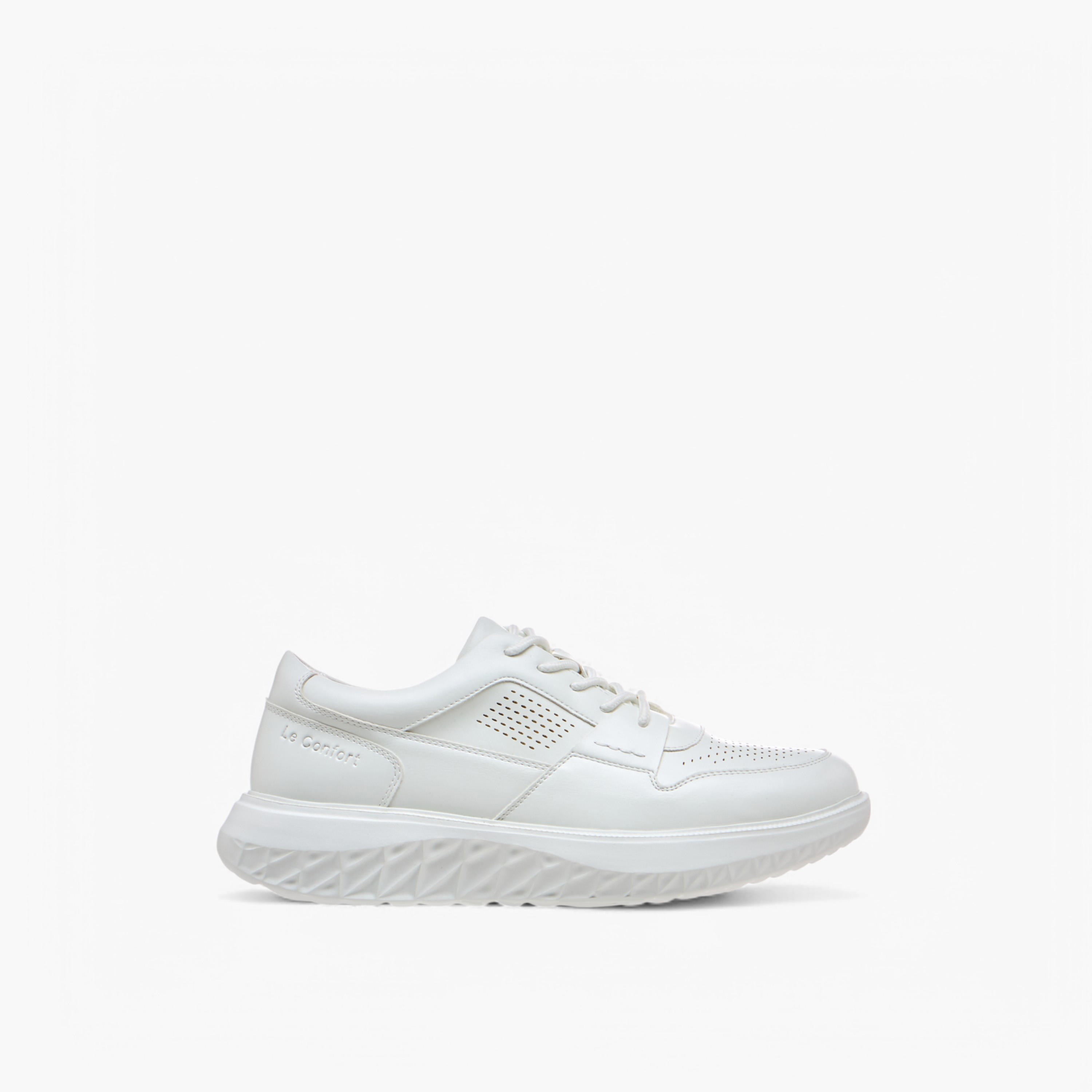 Le Confort Perforated Comfort Sneakers with Lace-Up Closure-men-shoes-sneakers-image-3