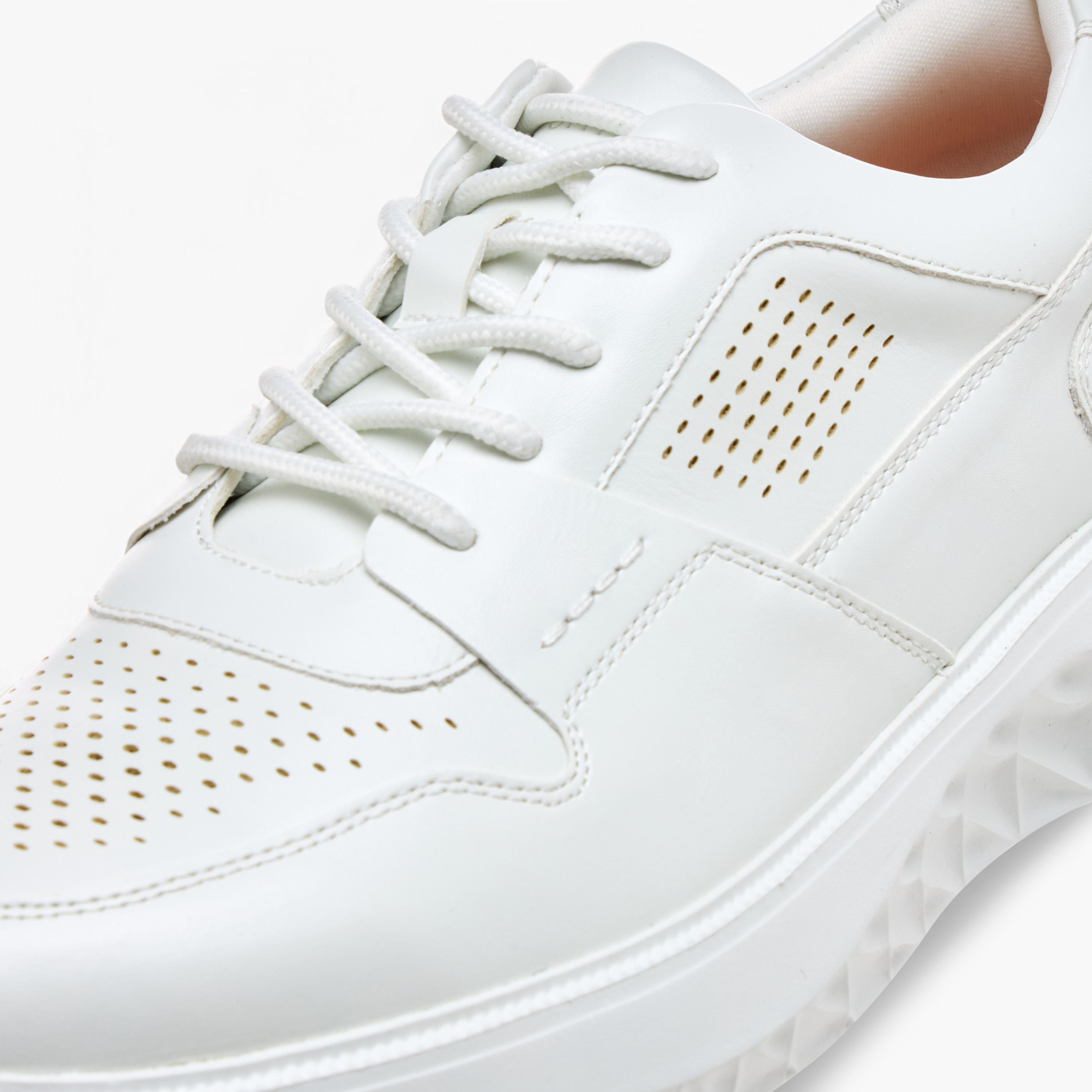 Le Confort Perforated Comfort Sneakers with Lace-Up Closure-men-shoes-sneakers-image-4