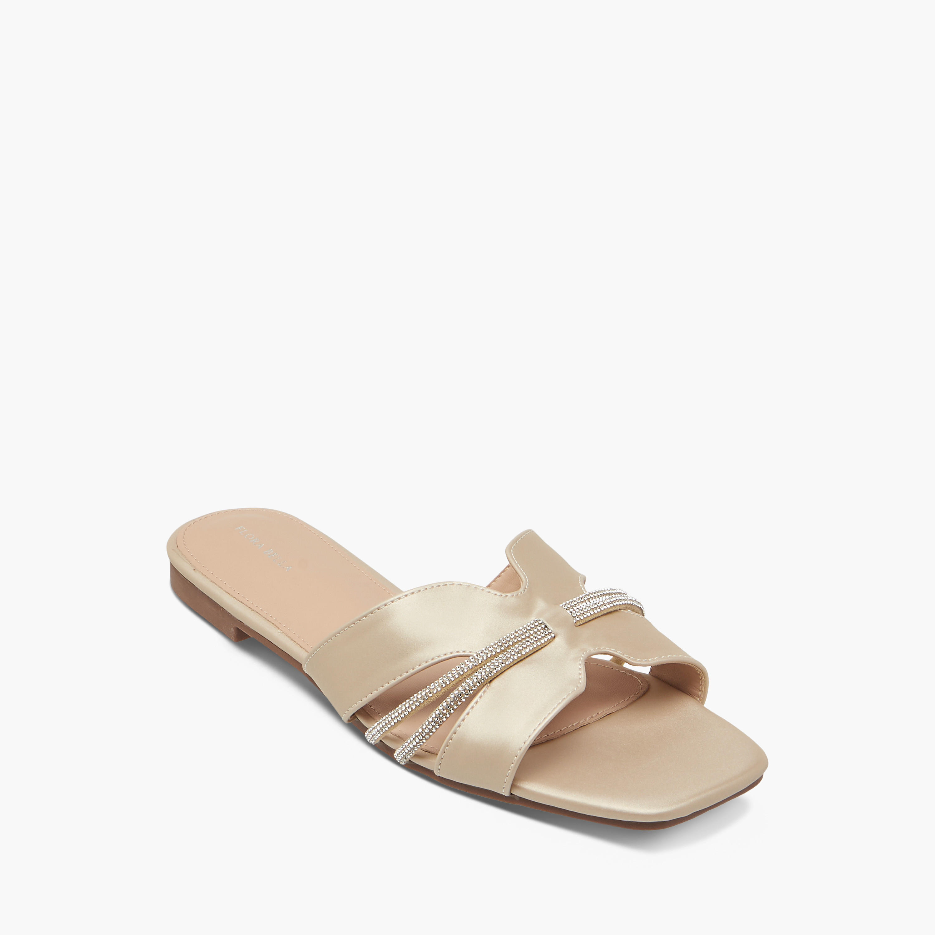 صندل مسطّح سهل الارتداء بحزام مزيّن من فلورا بيلا-women-shoes-flats-sandals-image-2