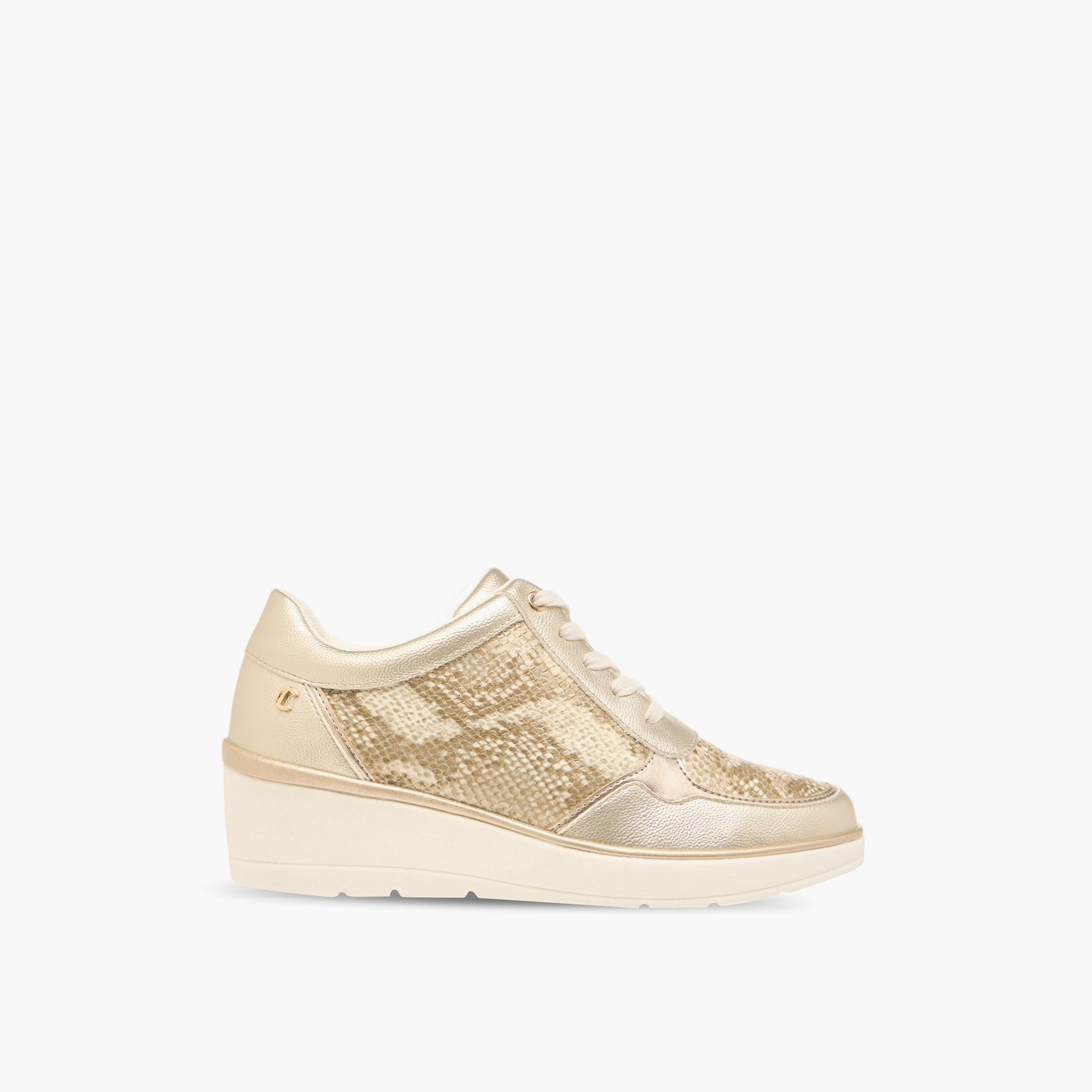 Le Confort Animal Print Lace-Up Comfort Sneakers with Wedge Heel-women-shoes-sneakers-image-3